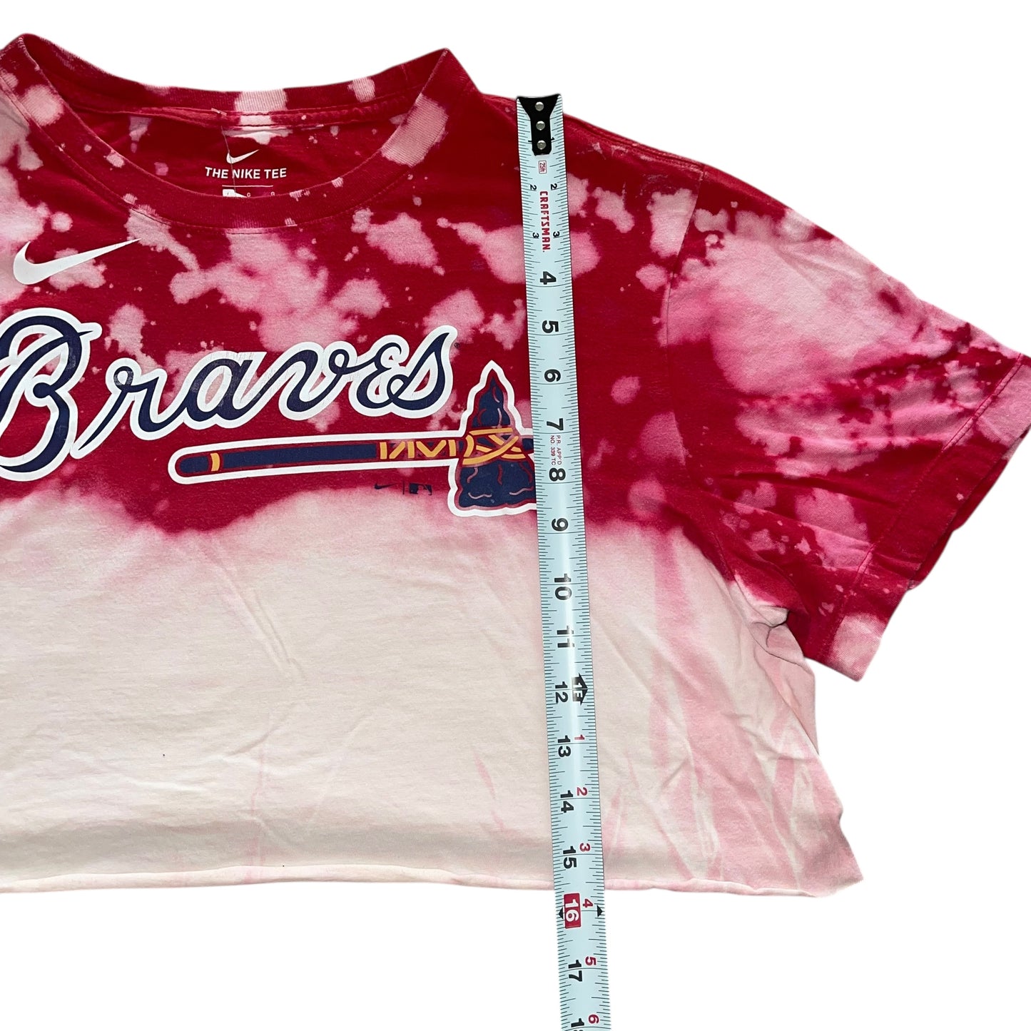 Atlanta Braves Bleach Nike Tee (L)