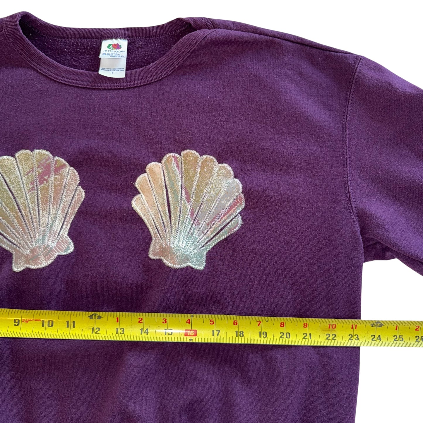 Earthbound - Double Sea Shell Purple Pullover (L)