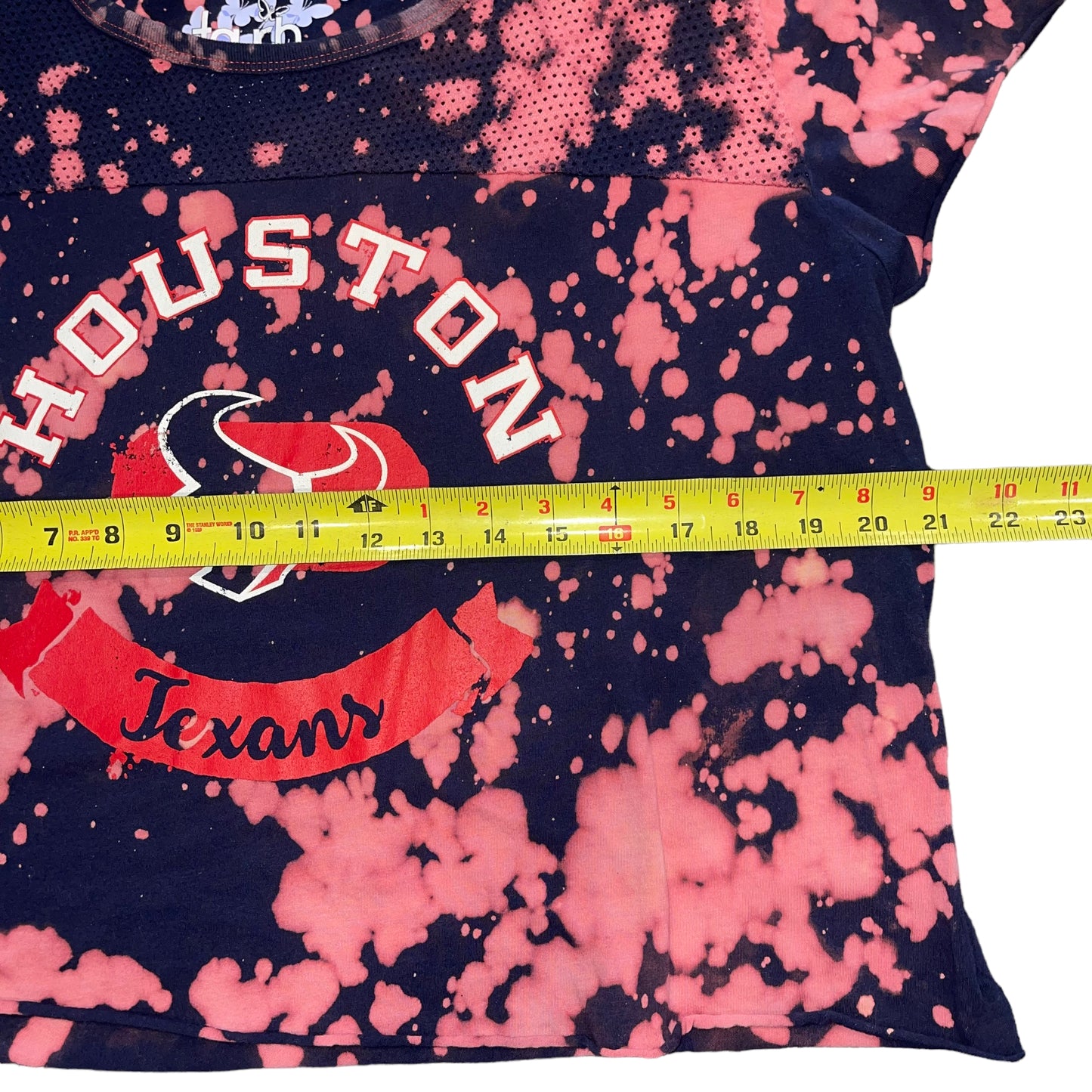 Houston Texans Reworked Bleach Crop (XXL)