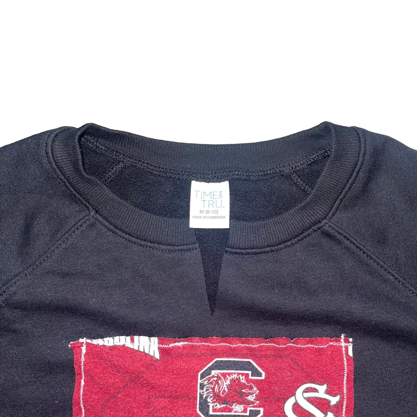 USC South Carolina Patchwork Cropped Sweatshirt (M)