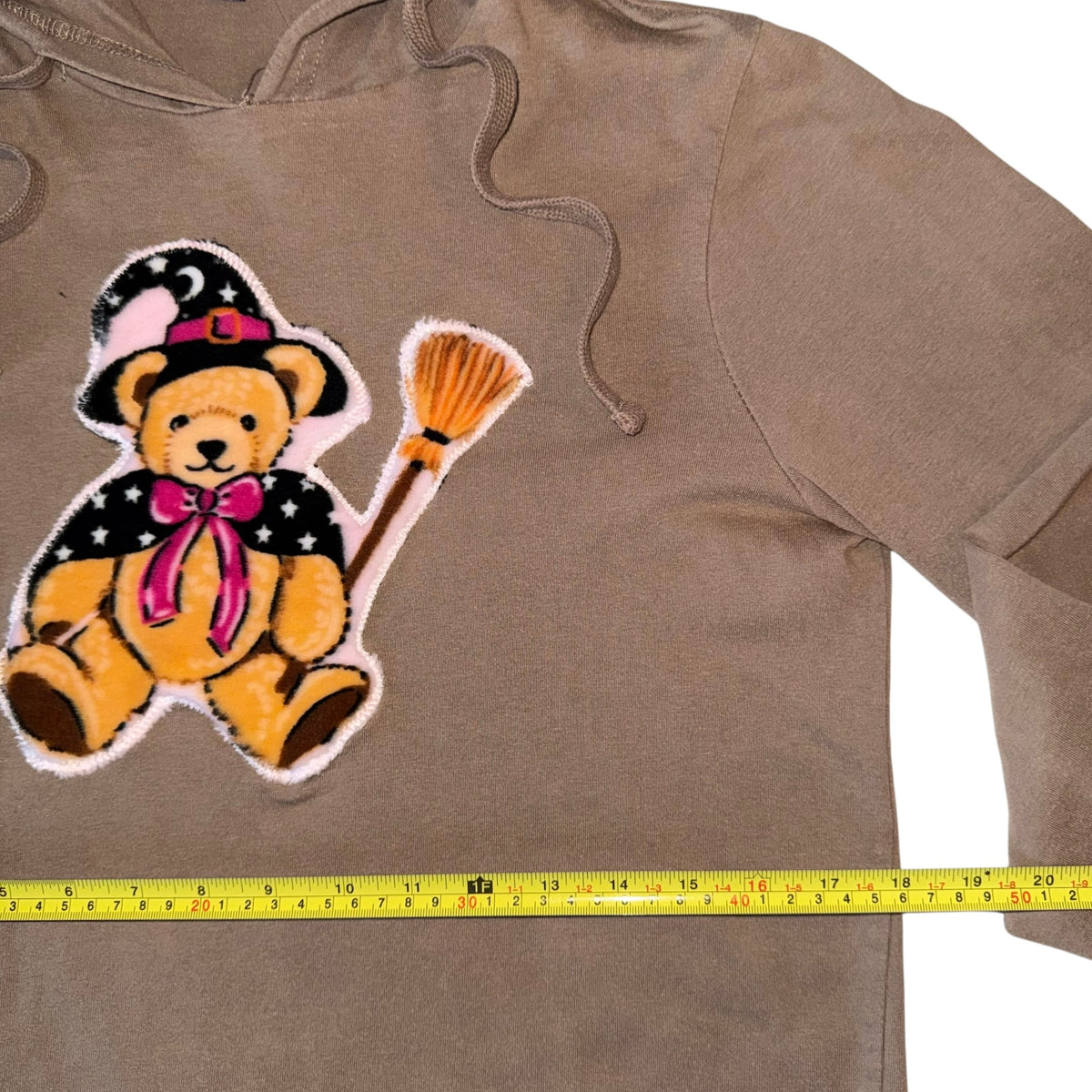 Spooky - Witchy Bear Tan Hoodie (S)