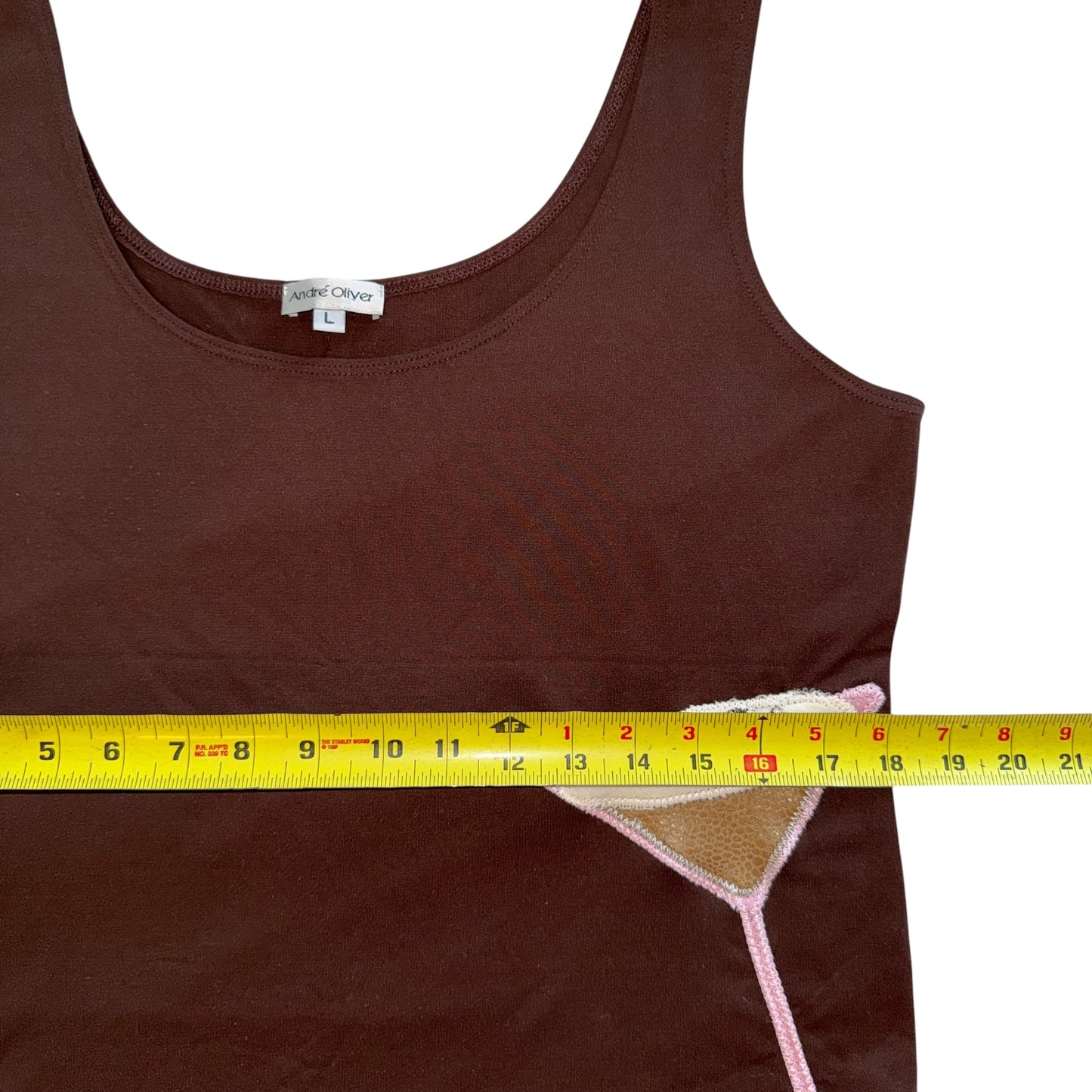 Just a Girl - Espresso Martini Pink Glass Tank (L)
