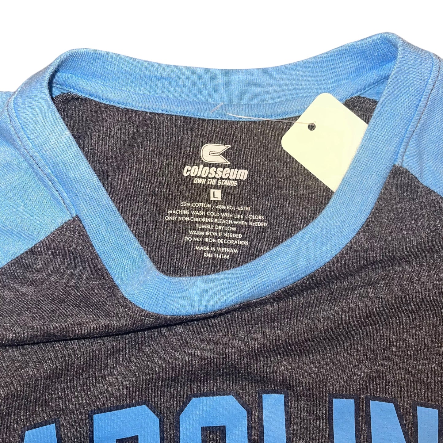 UNC North Carolina Rhinestone Crop (L)