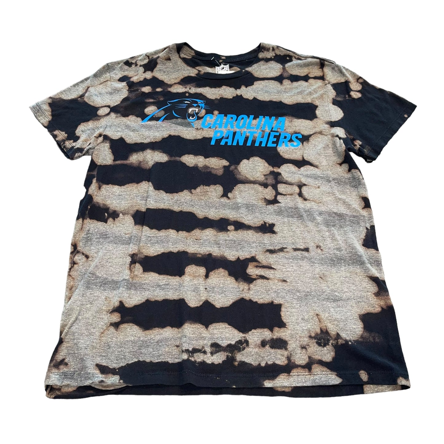Carolina Panthers Black Bleach Tee (M)