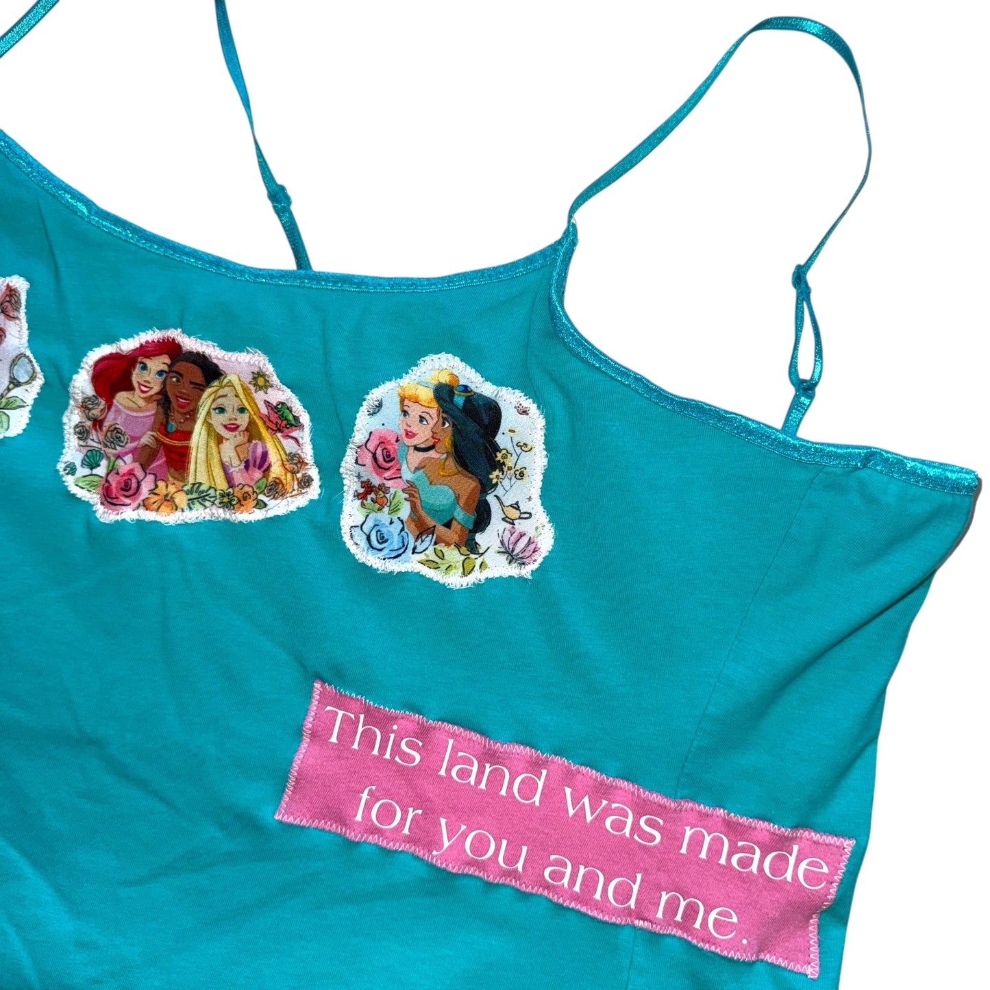 Just a Girl - This Land Aqua Tank (L)