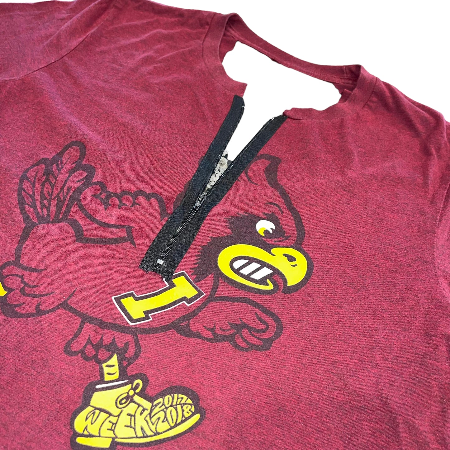 Iowa State Open Back Zip Crop (L)