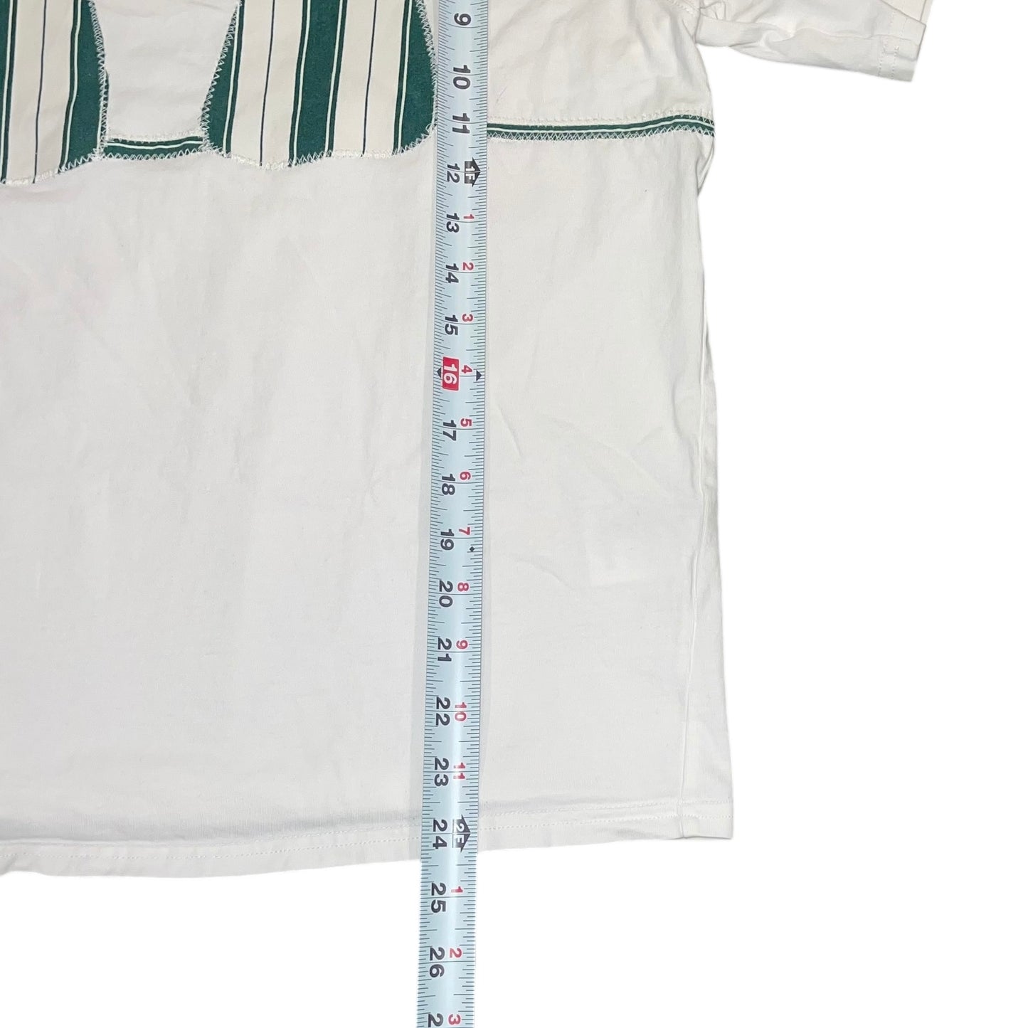 Earthbound - Bikini Patchwork Green Stripes (L)
