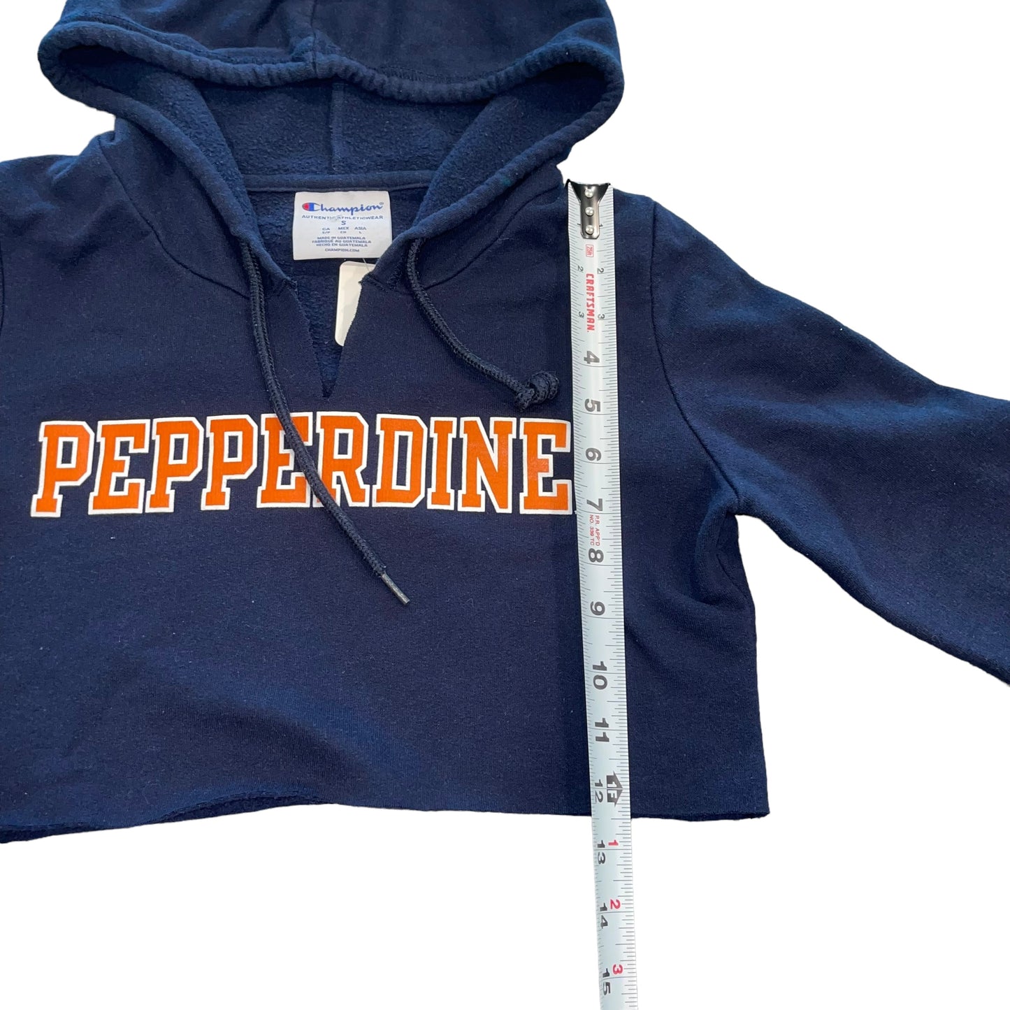 Pepperdine Reworked Cropped Hoodie (S)