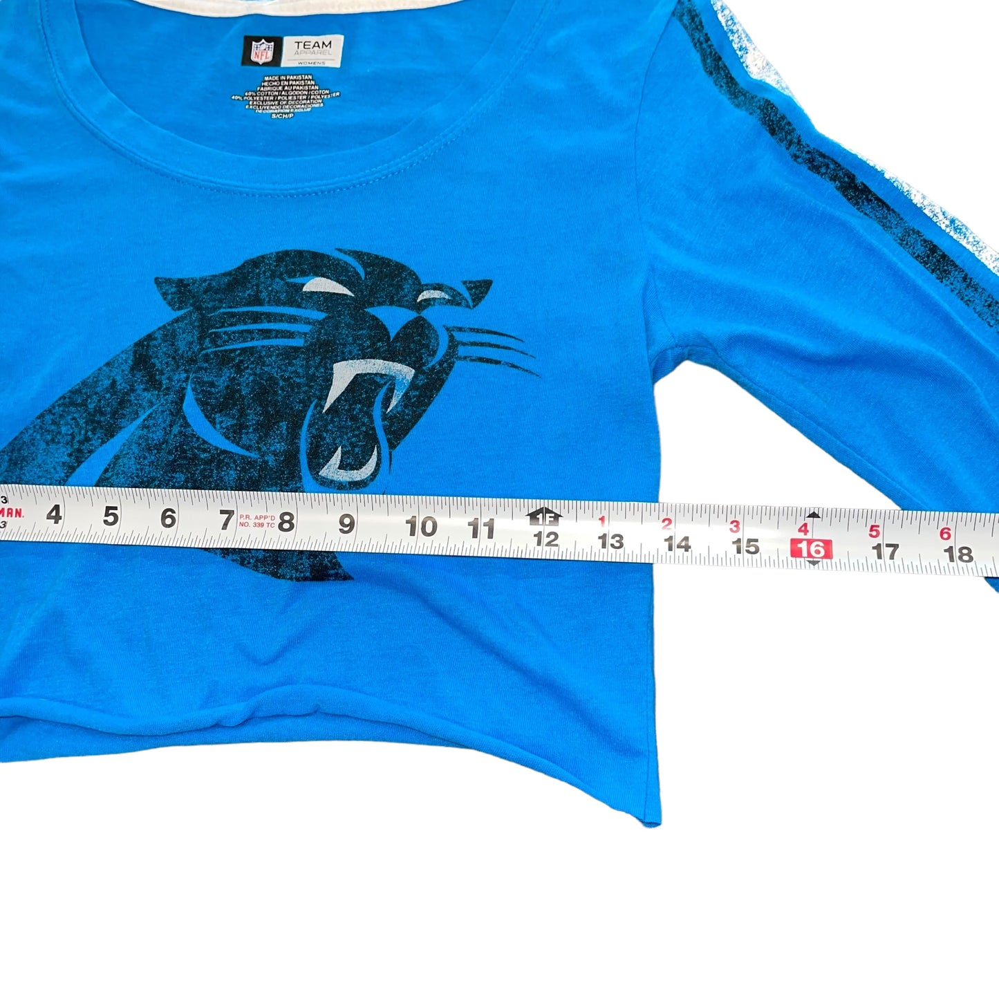 Carolina Panthers Cropped Tee (S)