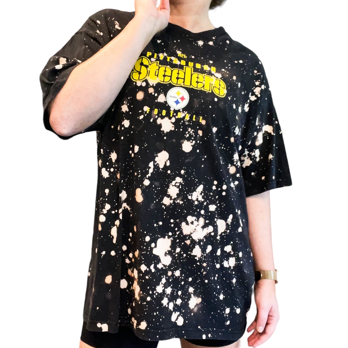 Pittsburgh Steelers Bleach Tee (XL)