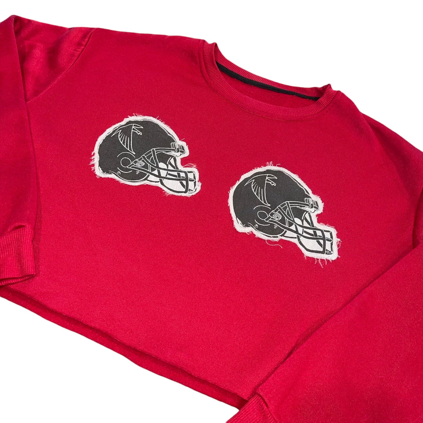 Atlanta Falcons Patchwork Cropped Sweatshirt (M)