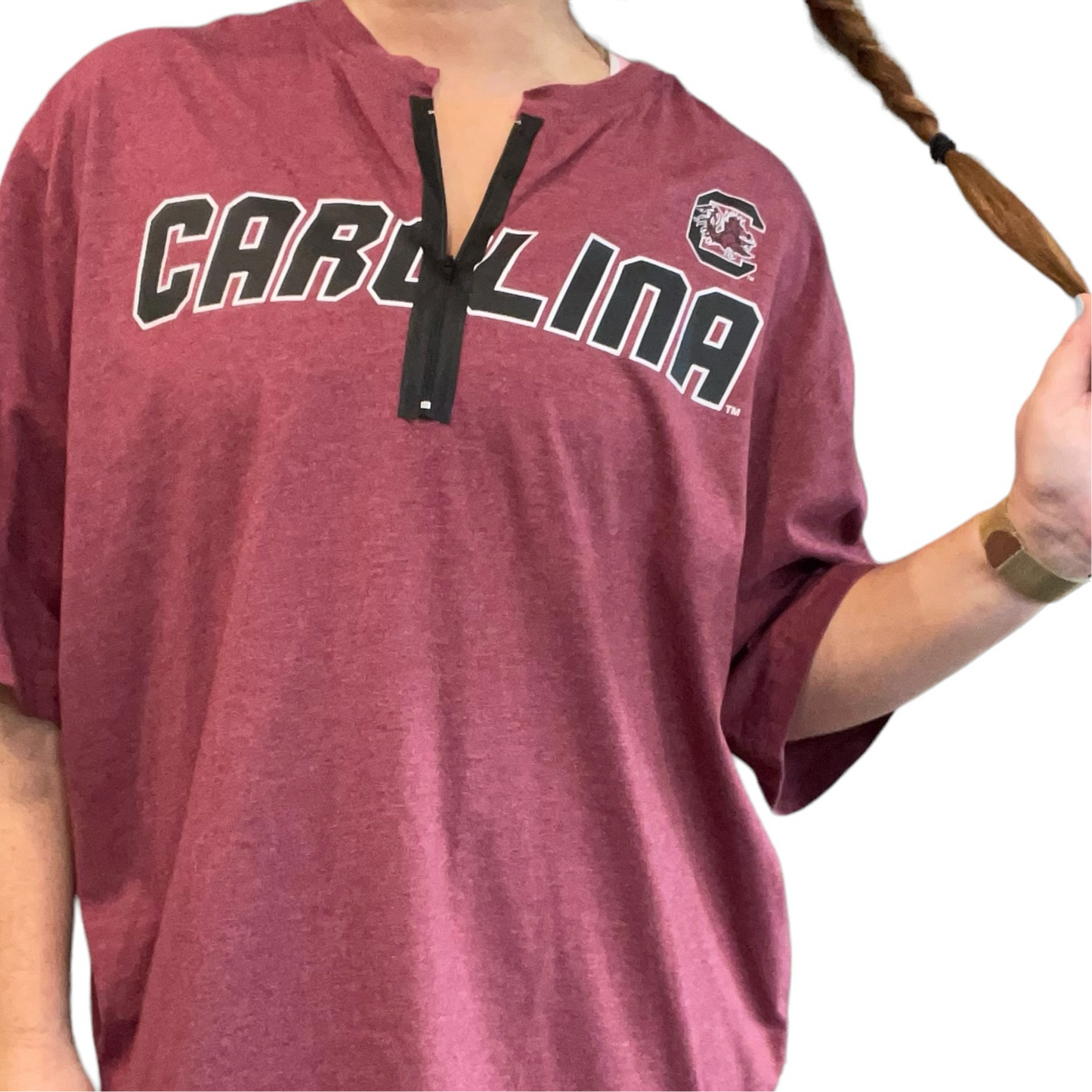 USC South Carolina Zipper T-shirt (XXL)