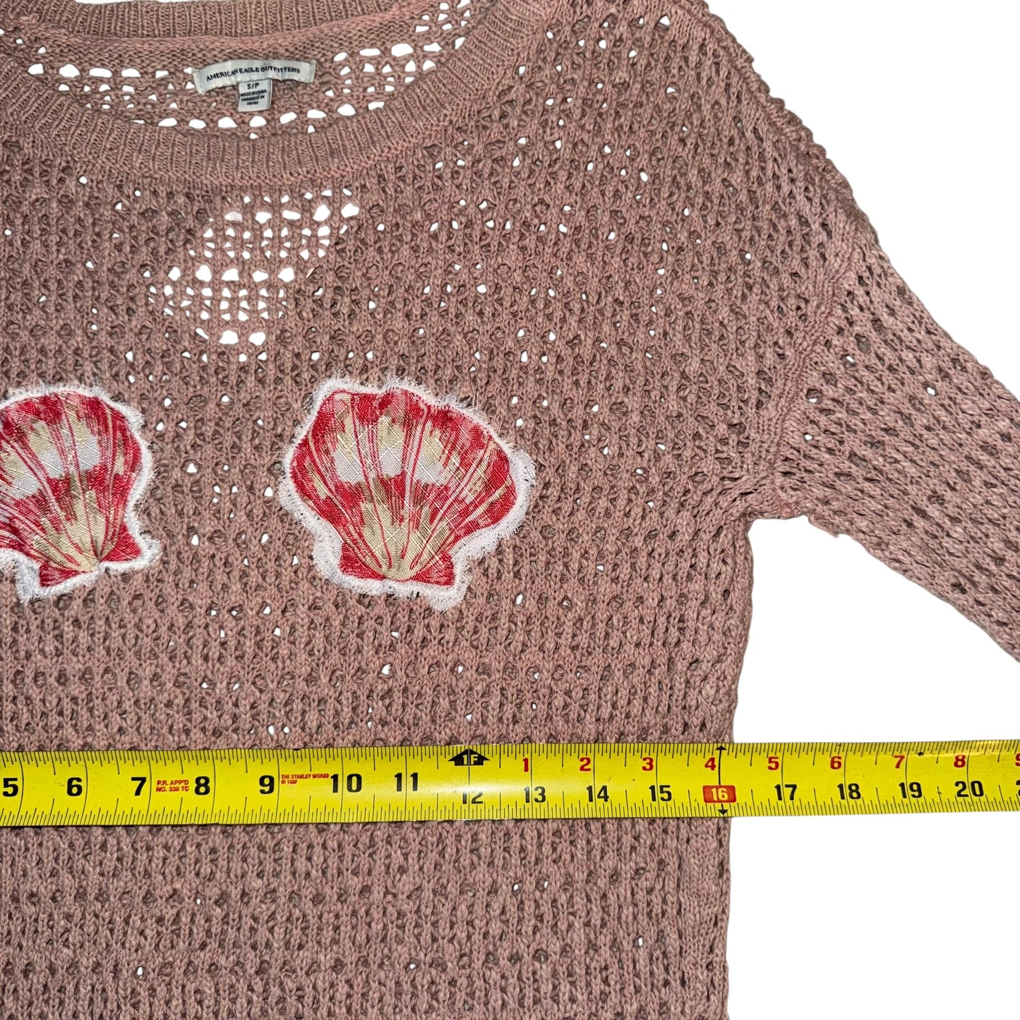 Earthbound - Double Sea Shell Crochet Pullover (S)