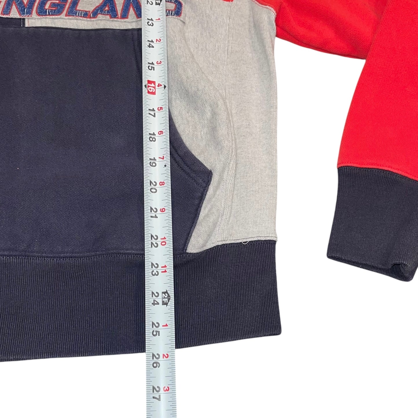 New England Patriots Upcycled Patchwork Crew (S)