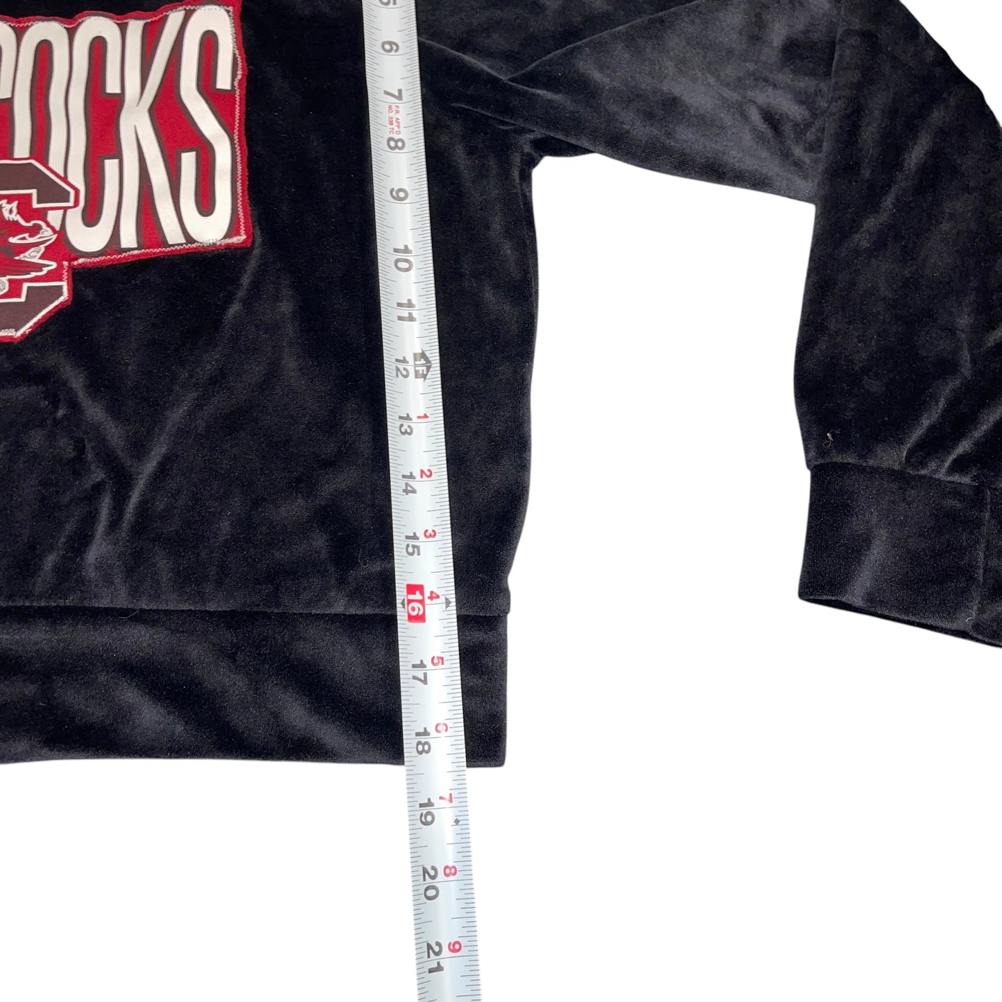 USC South Carolina Patchwork Velour Sweatshirt (XS)