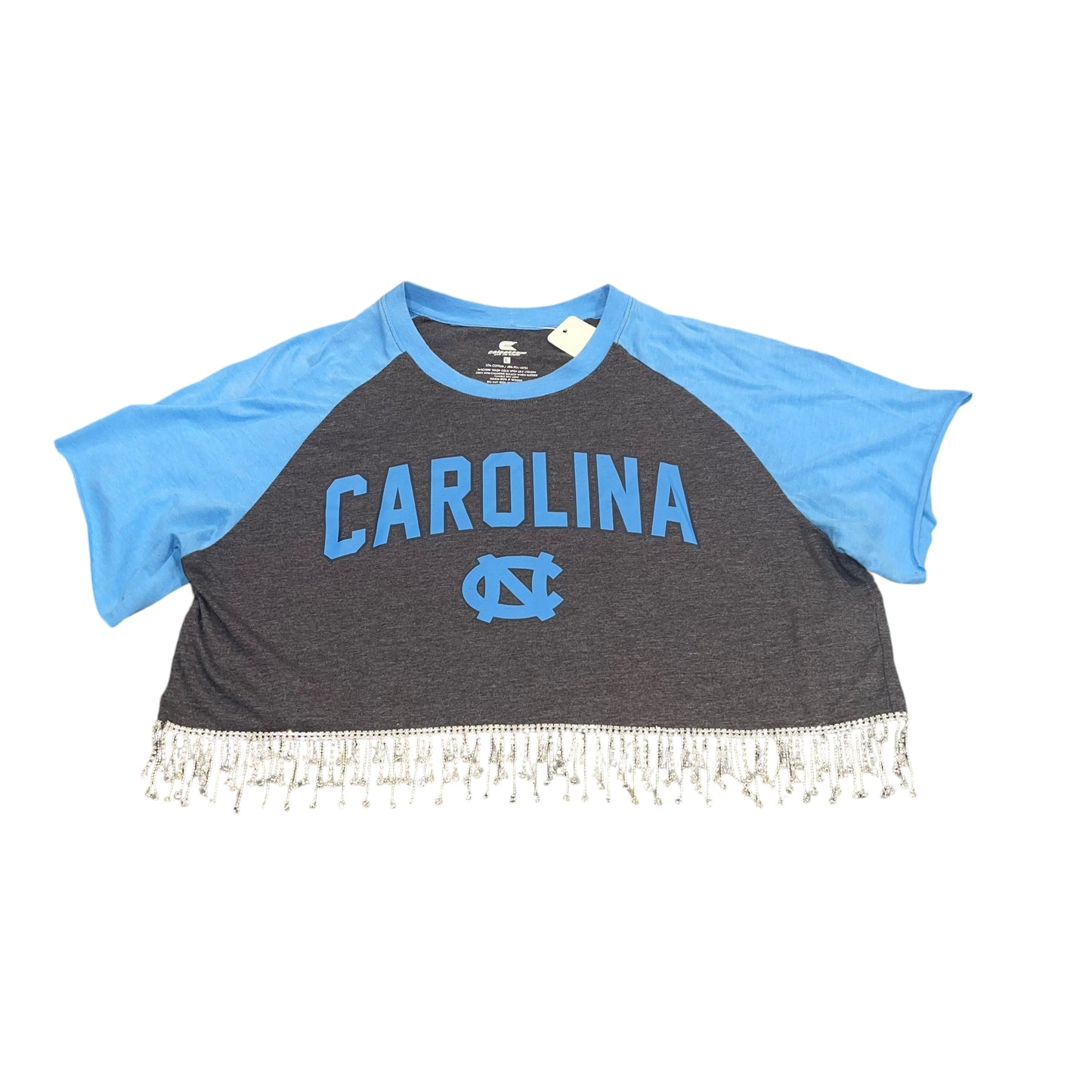 UNC North Carolina Rhinestone Crop (L)