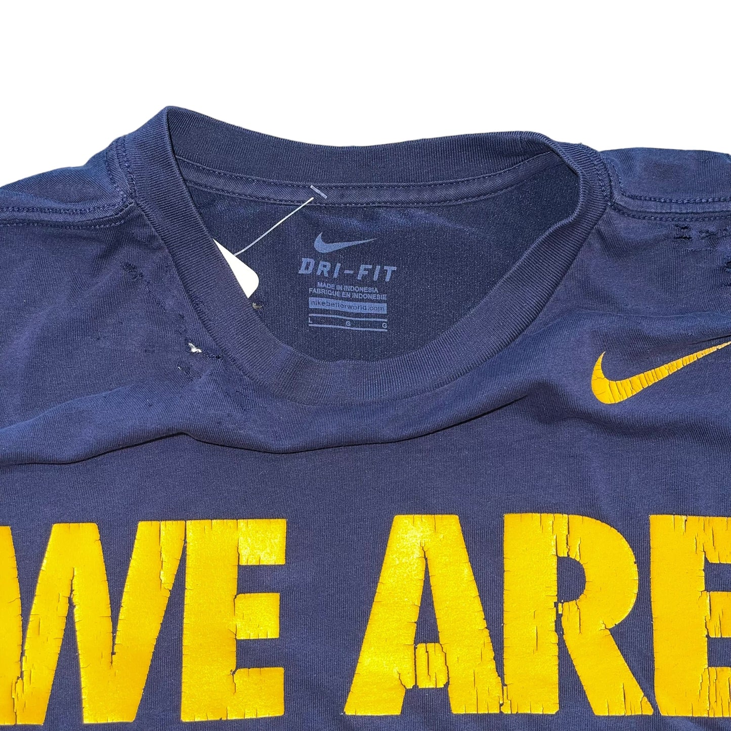 West Virginia Distressed Cropped Tee (L)