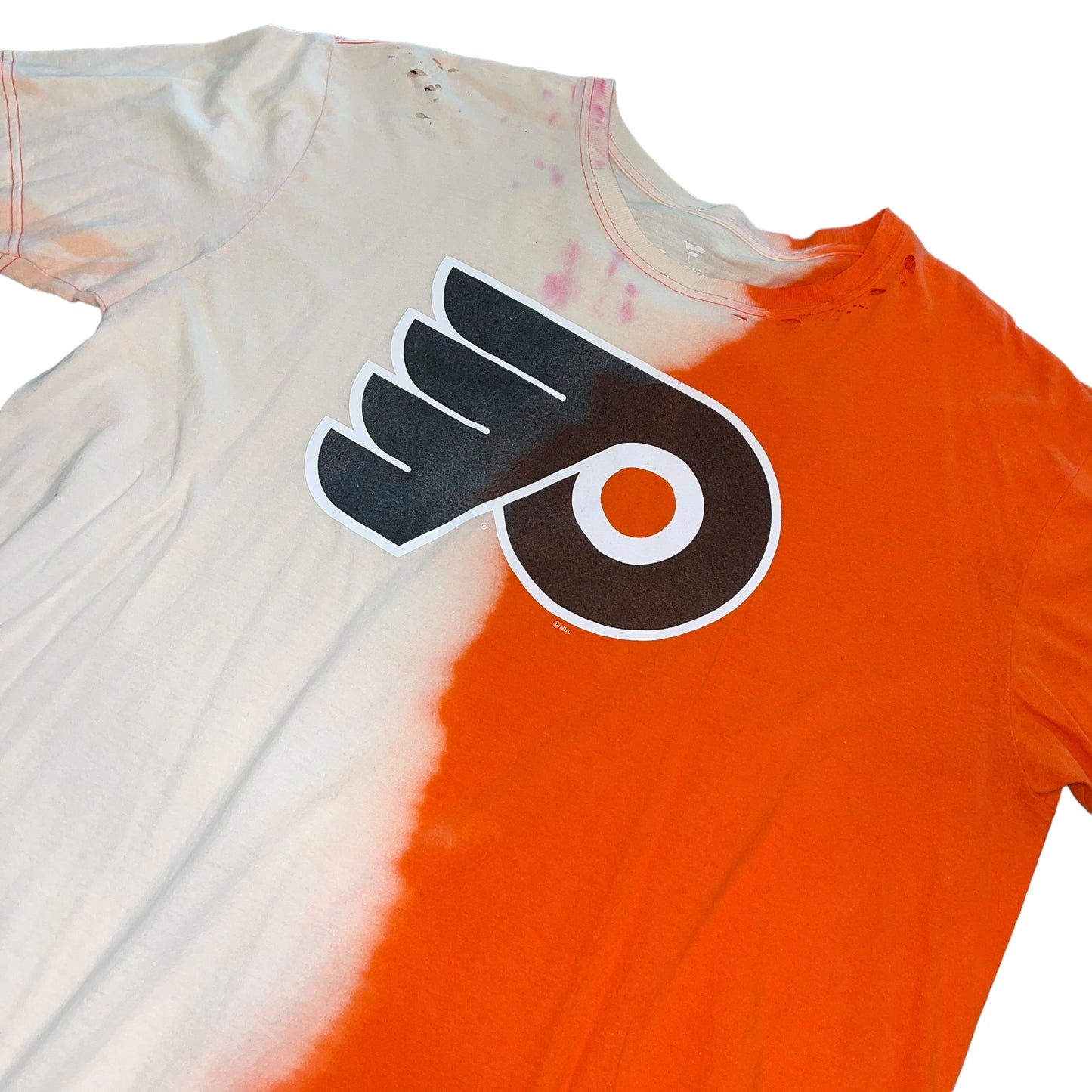 Philadelphia Flyers Distressed Bleach t-shirt (XL)