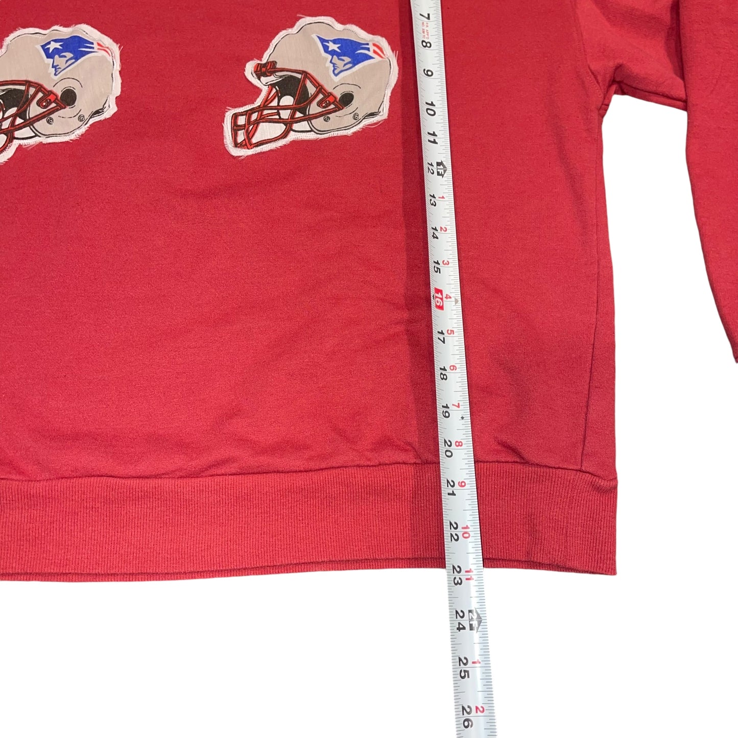 New England Patriots Patchwork Sweatshirt (XL)