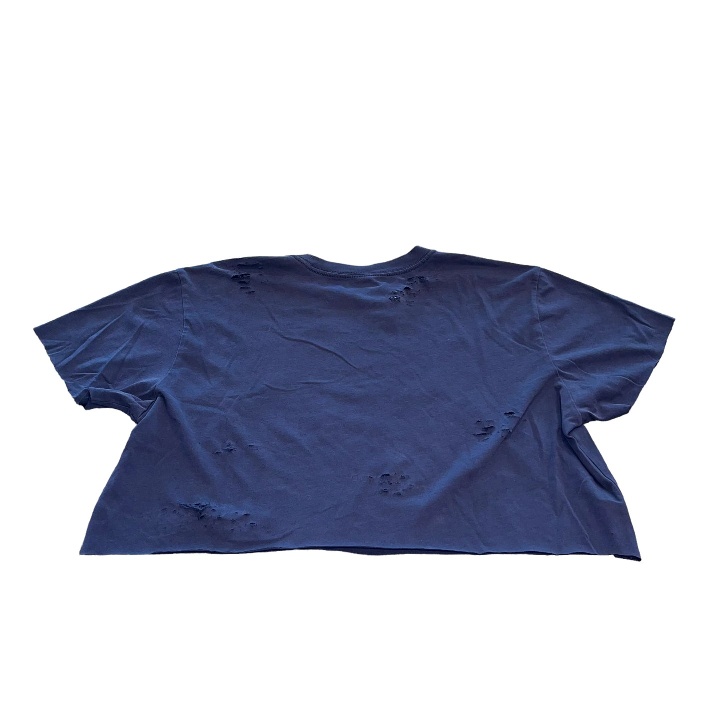 West Virginia Distressed Cropped Tee (L)