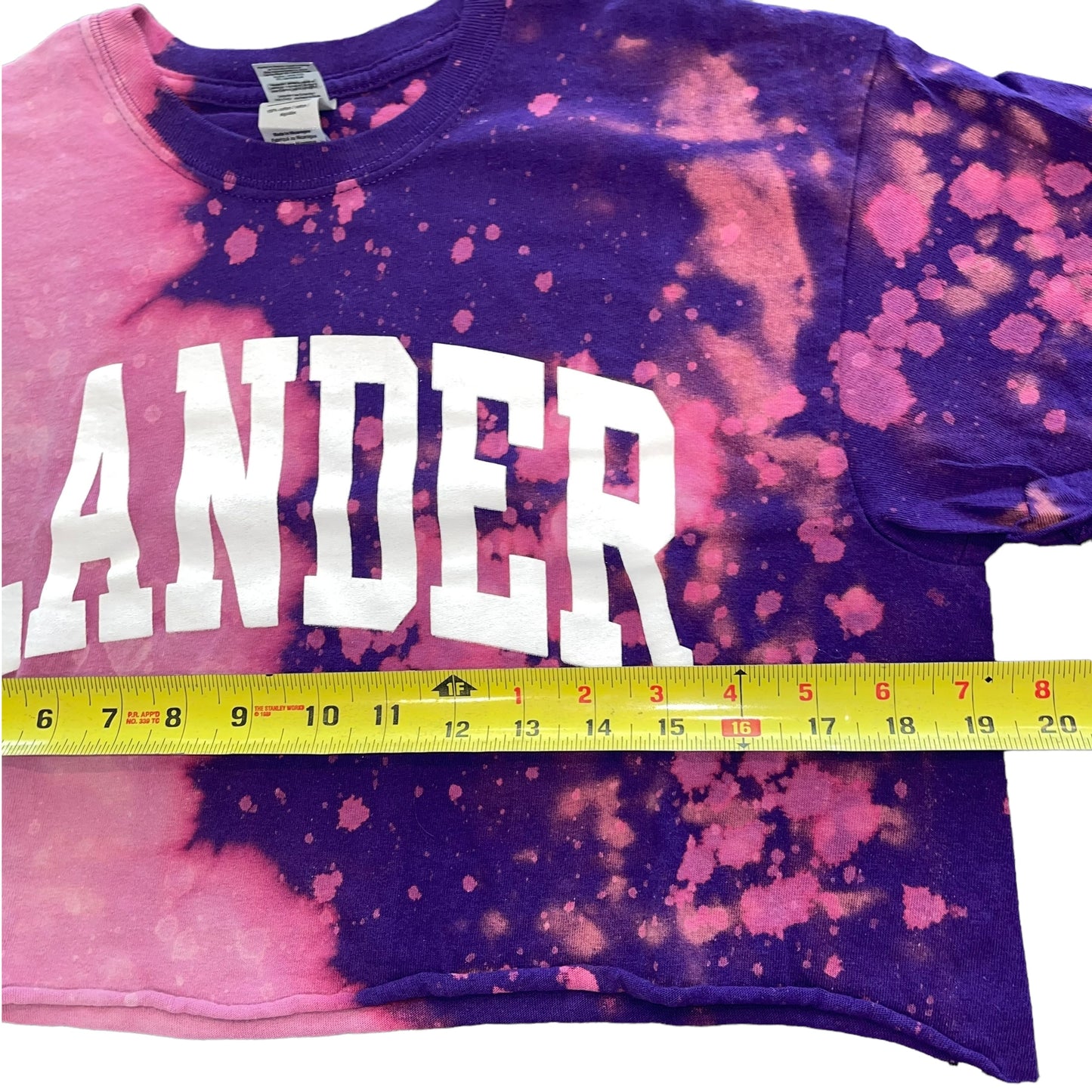 Lander Split Bleach Crop Top (M)