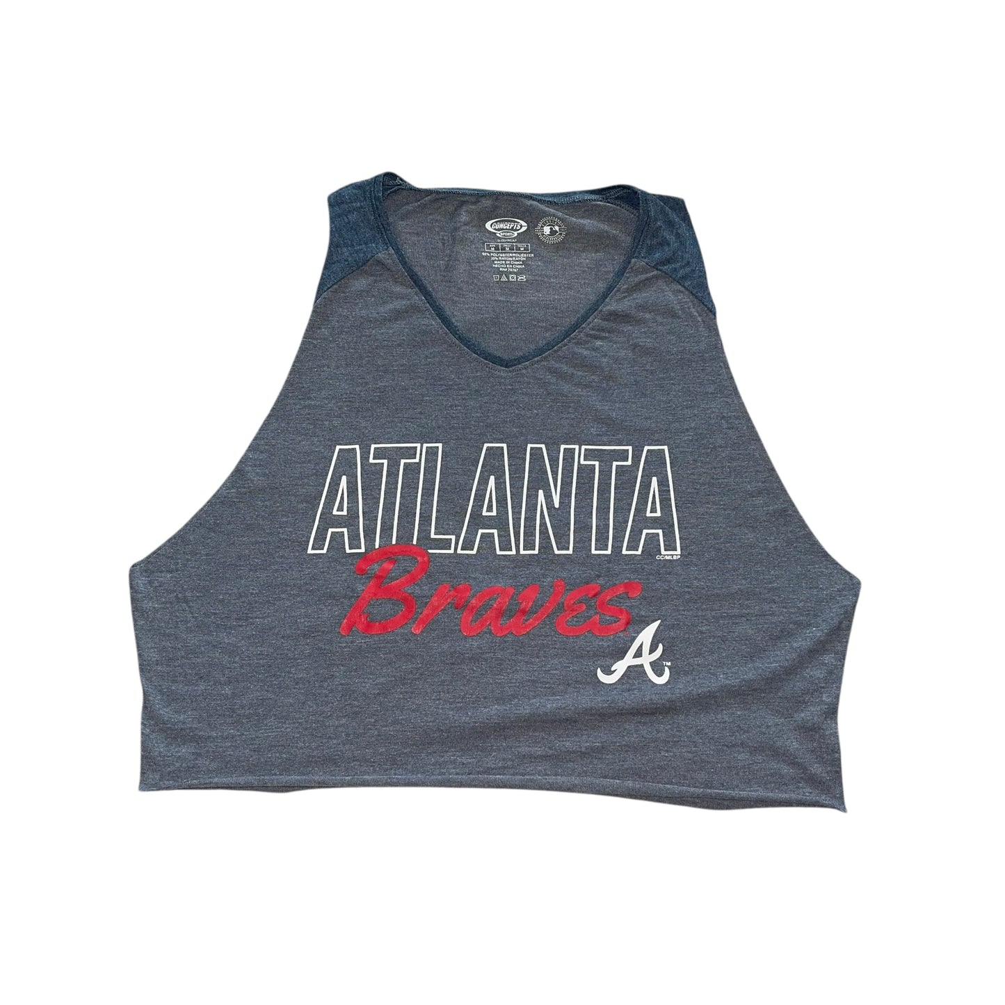 Atlanta Braves V-neck Crop (M)