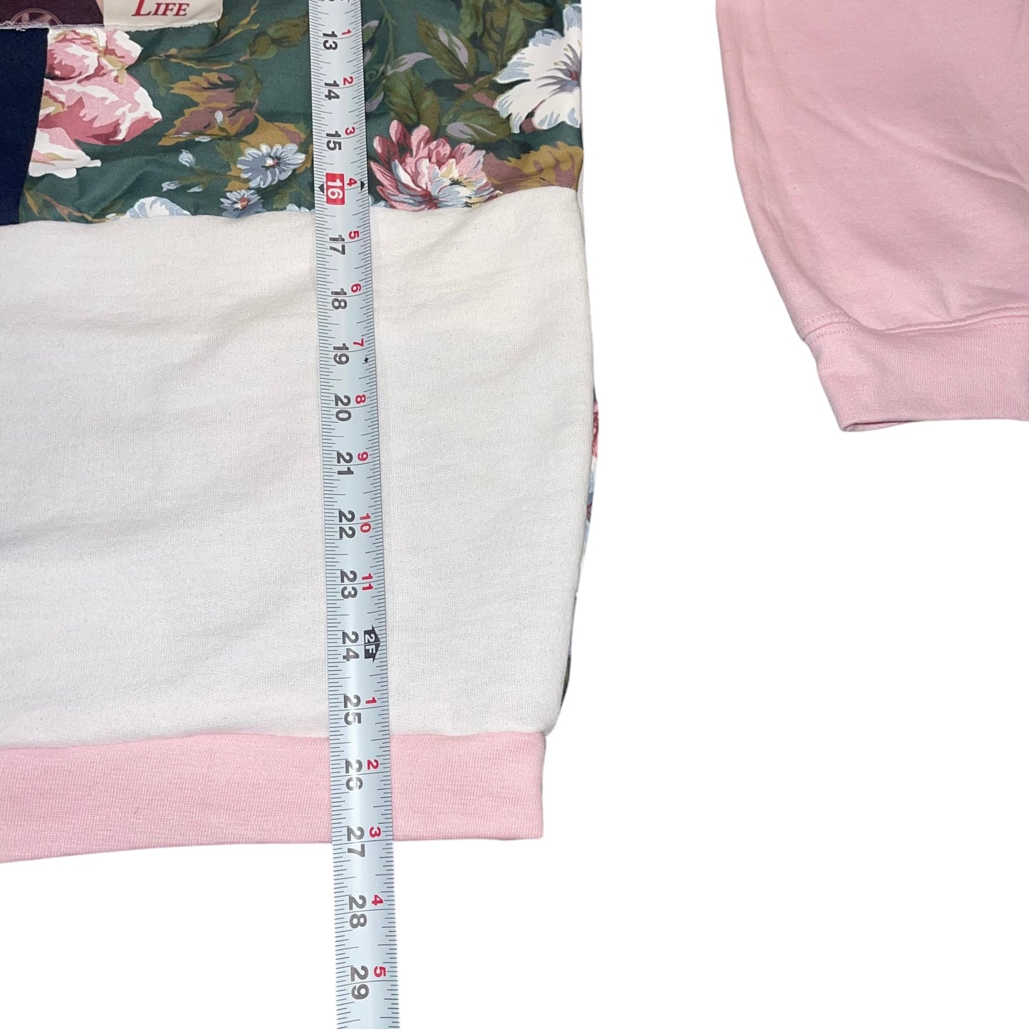 Lana Del Rey Upcycled Color Block Sweatshirt (L)