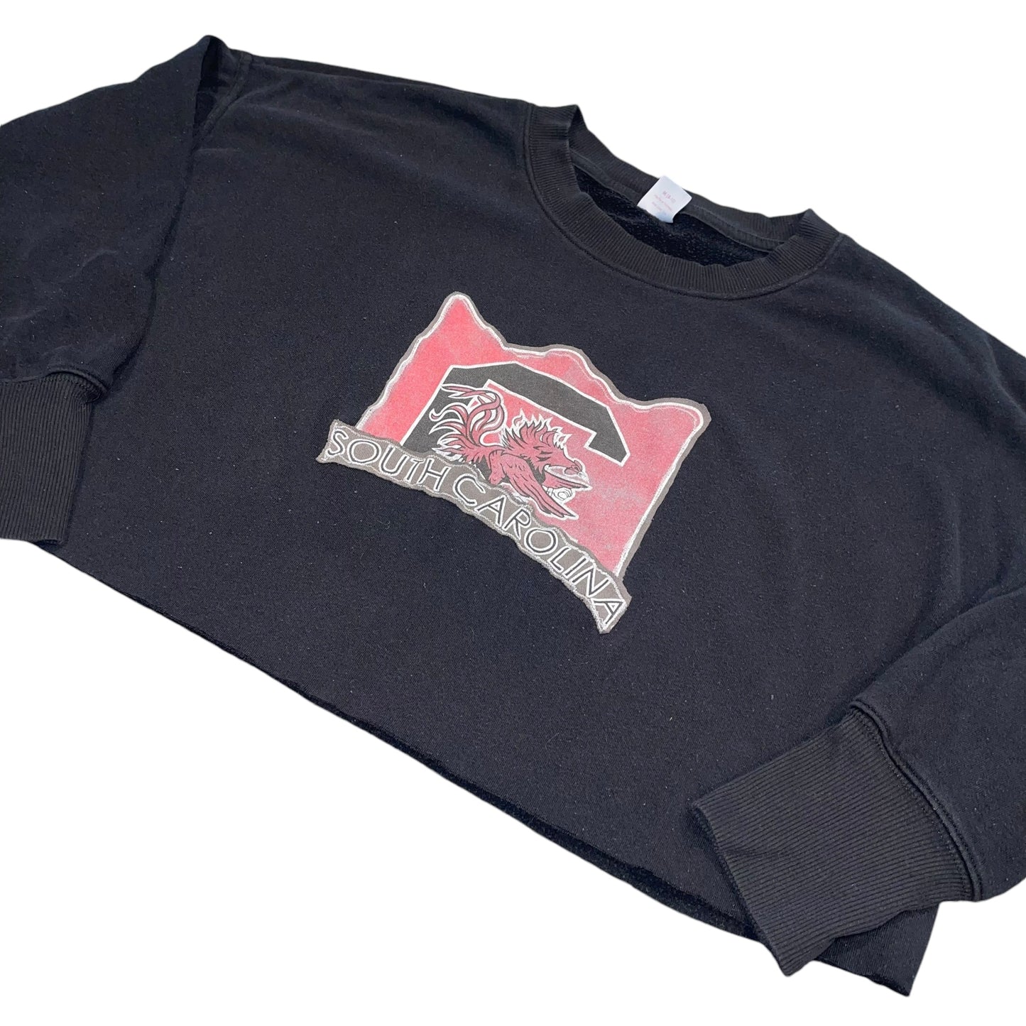 USC South Carolina Patchwork Cropped Crew (M)