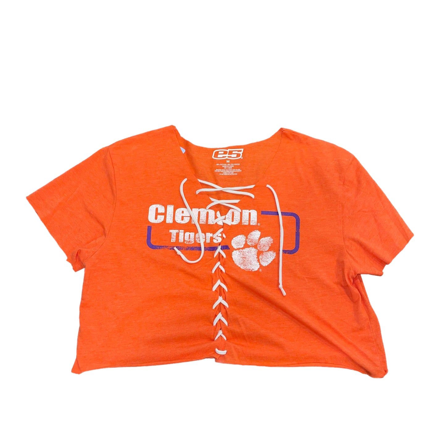 Clemson Lace up Crop (M)