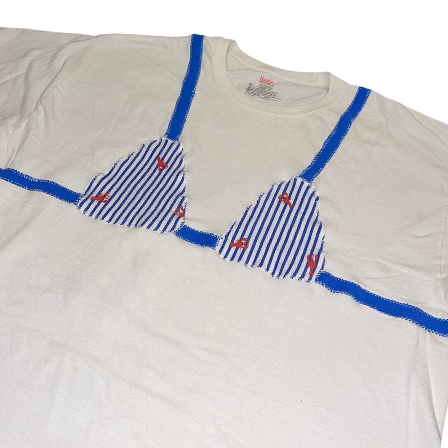 Earthbound - Bikini Patchwork Lobster & Blue (XL)