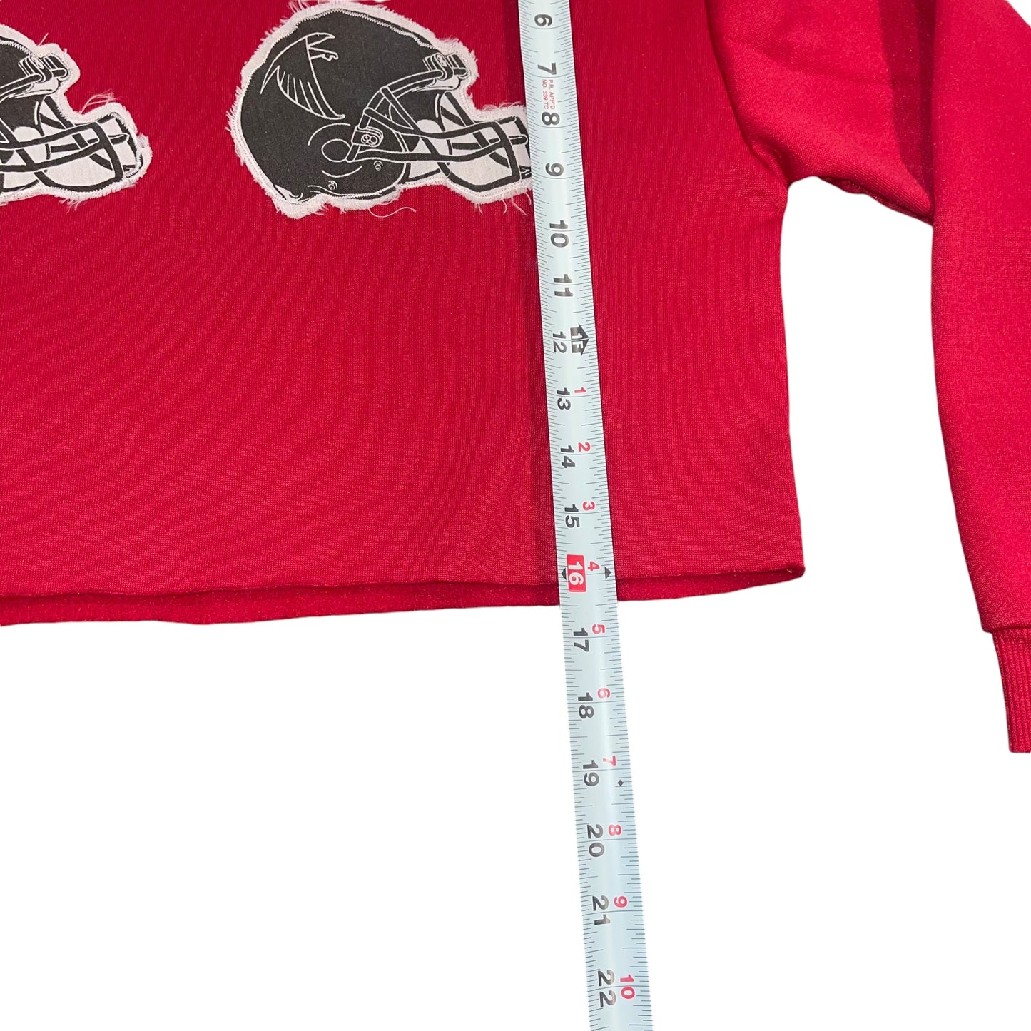 Atlanta Falcons Patchwork Cropped Sweatshirt (M)