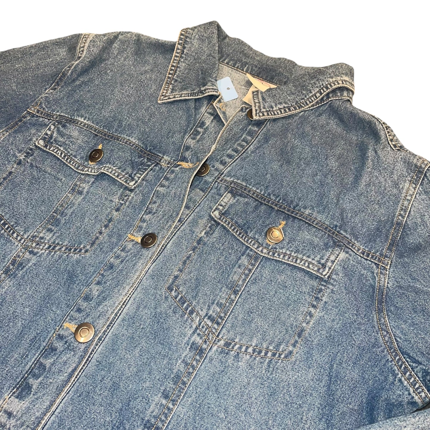UNC North Carolina Patch Denim Jacket (L)