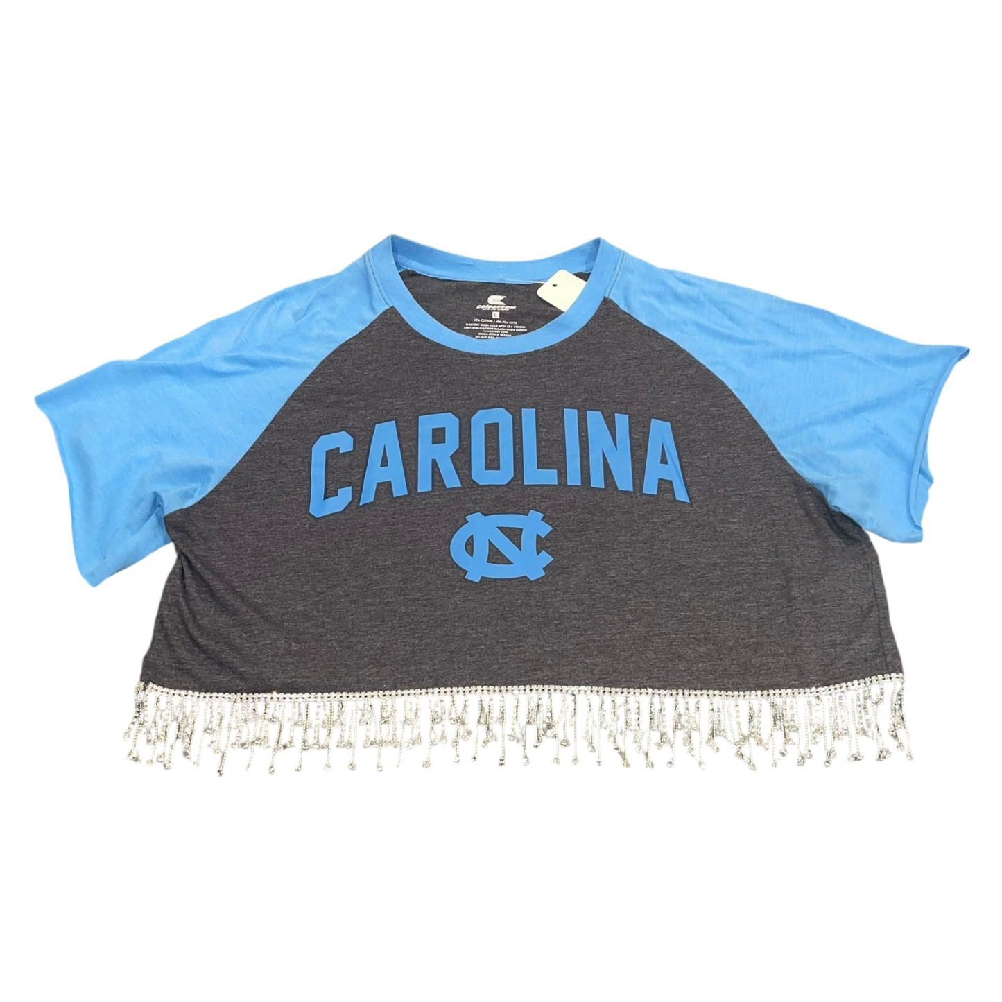 UNC North Carolina Rhinestone Crop (L)