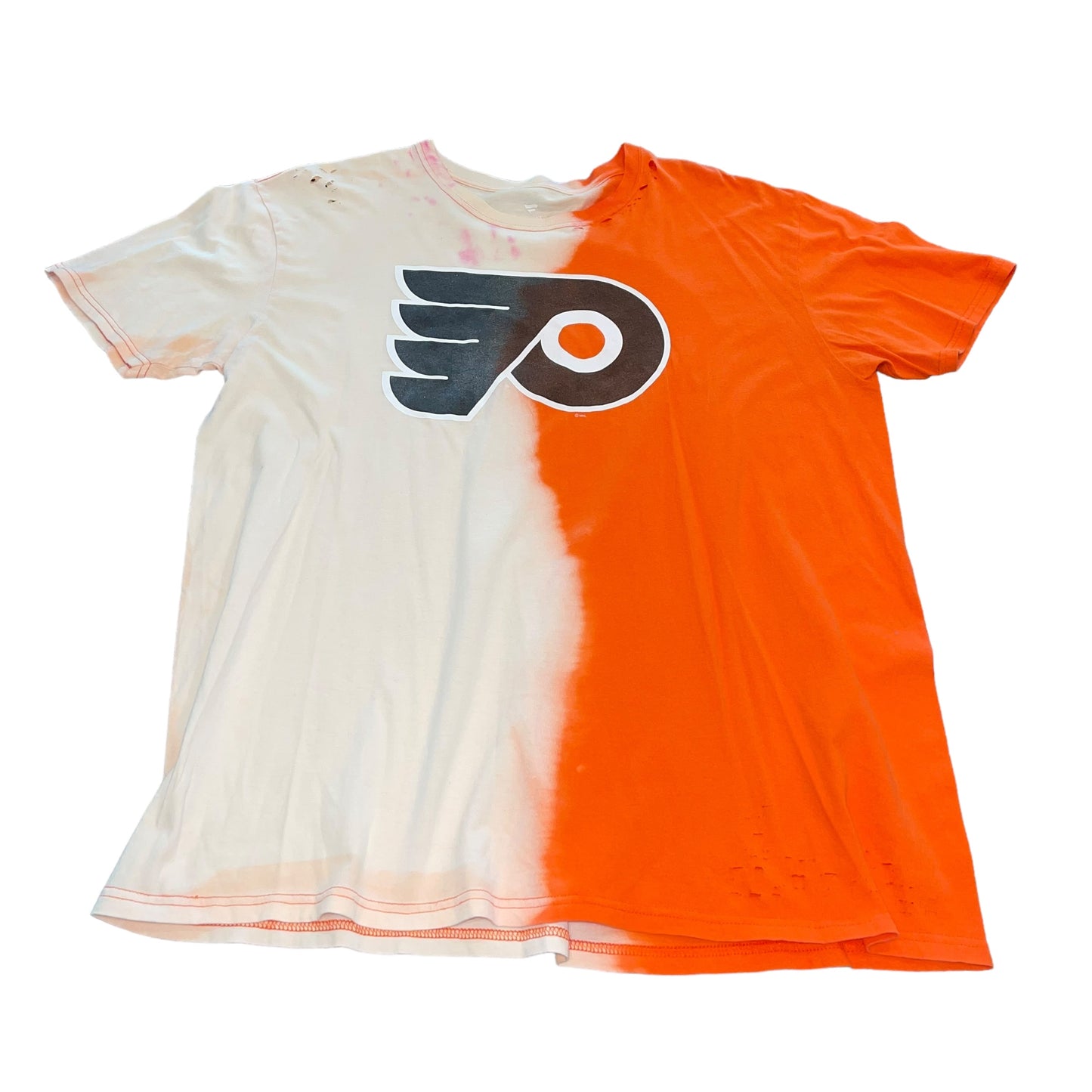 Philadelphia Flyers Distressed Bleach t-shirt (XL)