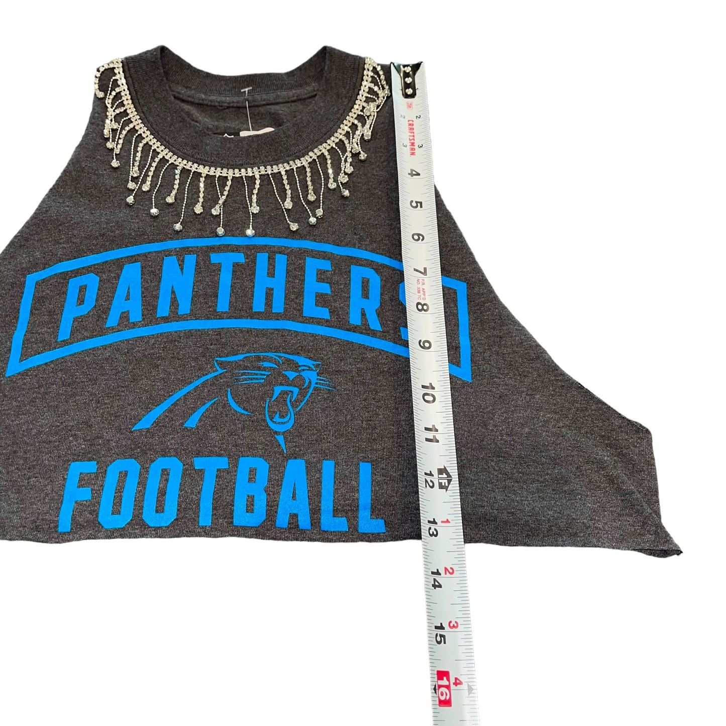 Carolina Panthers Rhinestone Tank (S)