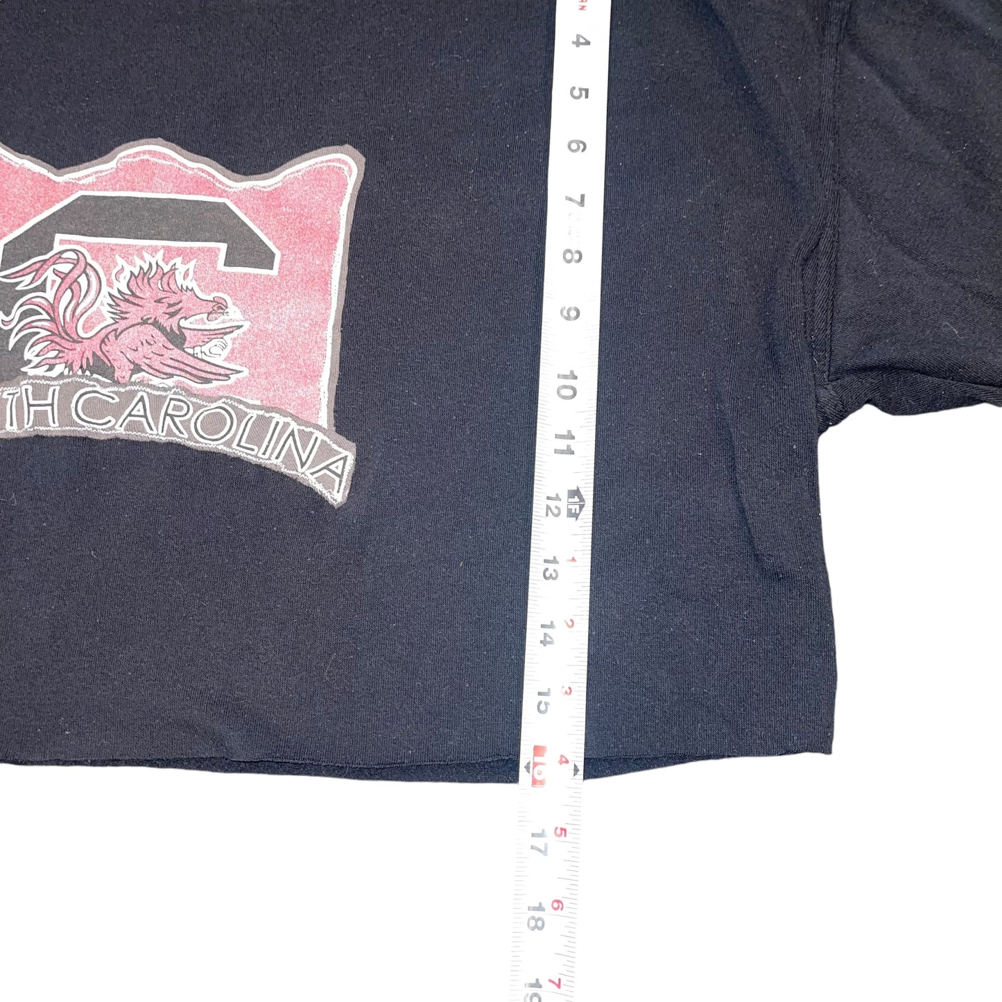 USC South Carolina Patchwork Cropped Crew (M)