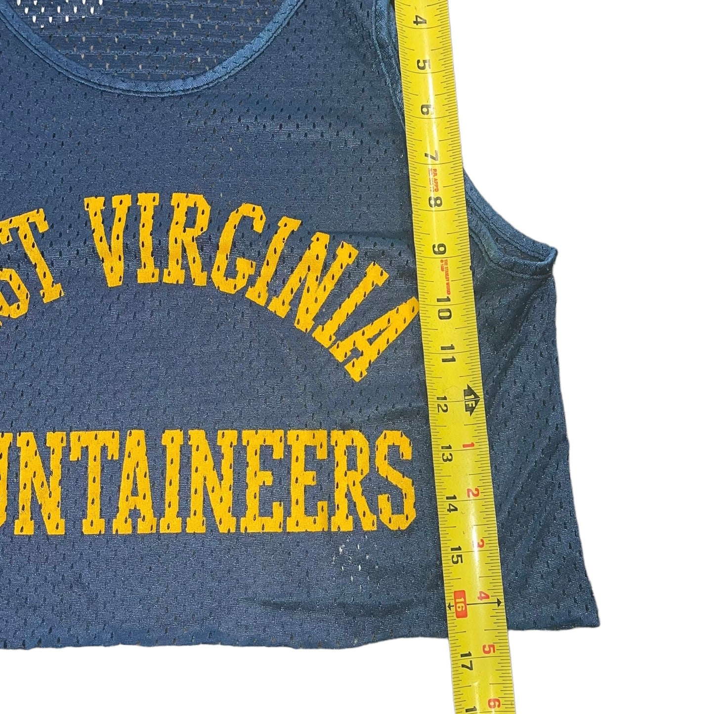 West Virginia Mesh Cropped Tank (M)