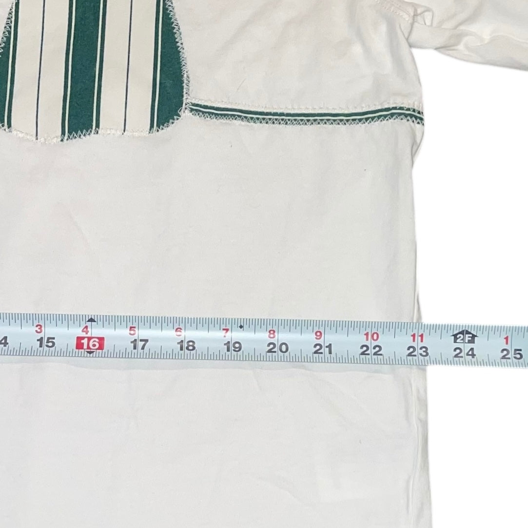Earthbound - Bikini Patchwork Green Stripes (L)