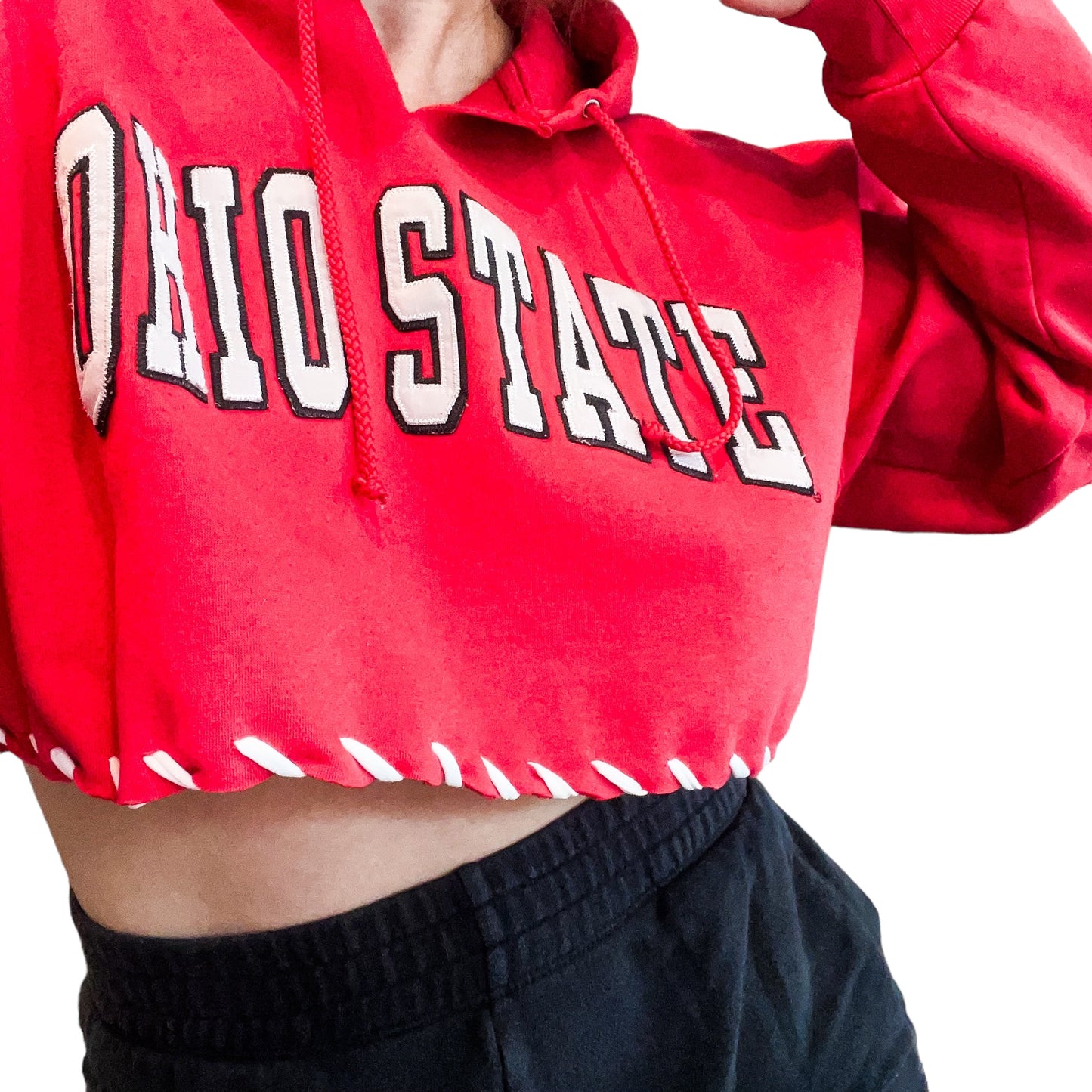 Ohio State Laced Cropped Hoodie (L)