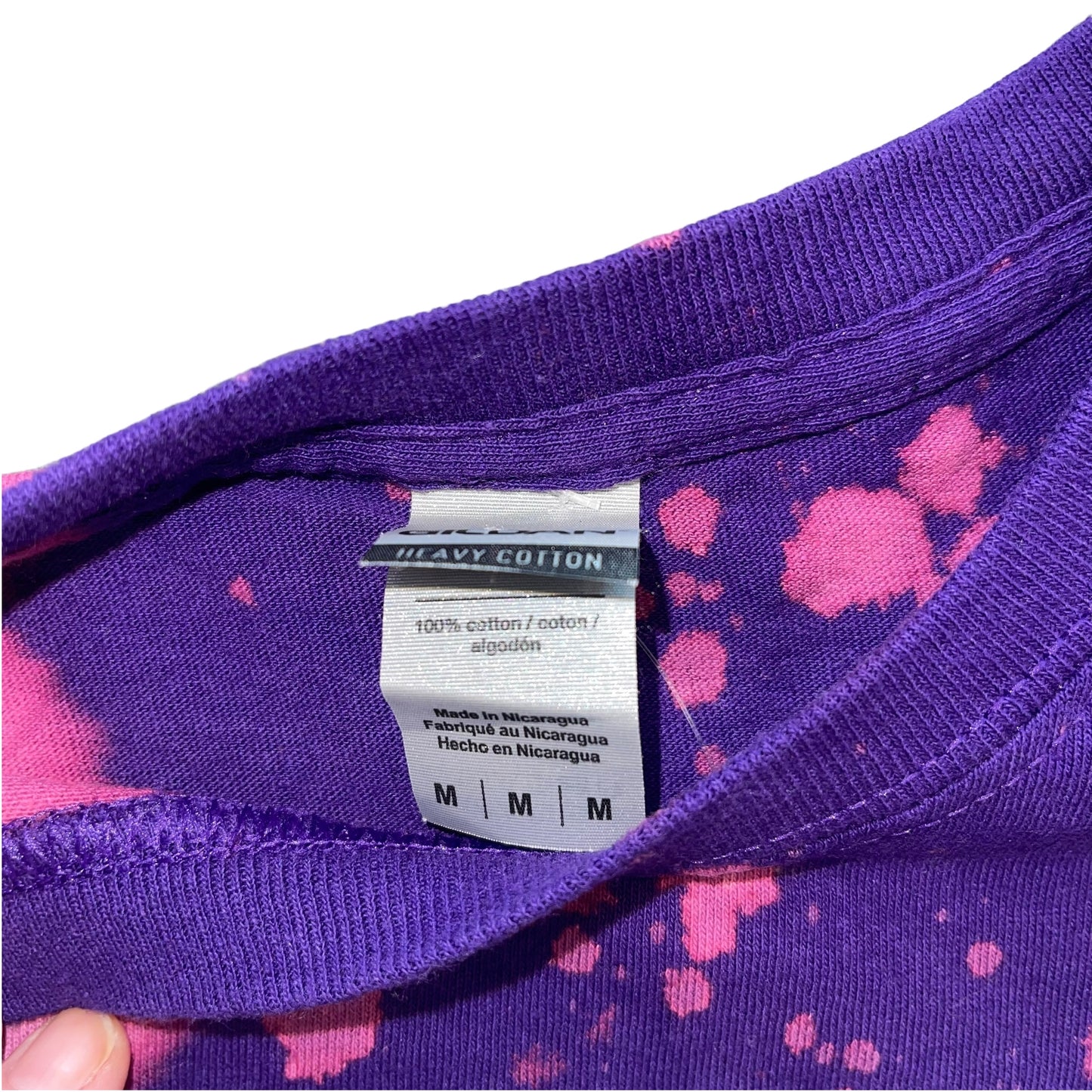 Lander Split Bleach Crop Top (M)