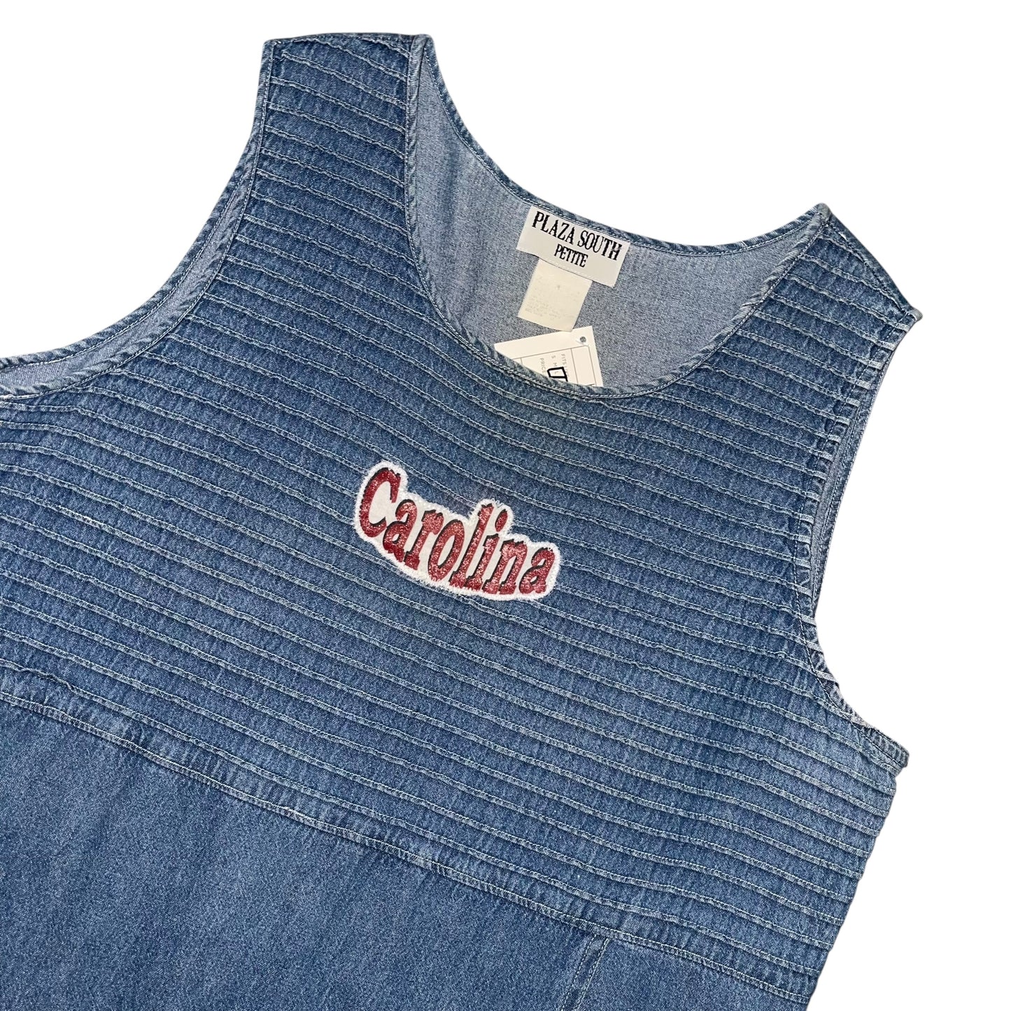 USC South Carolina Vintage Patch Denim Dress (L/XL)