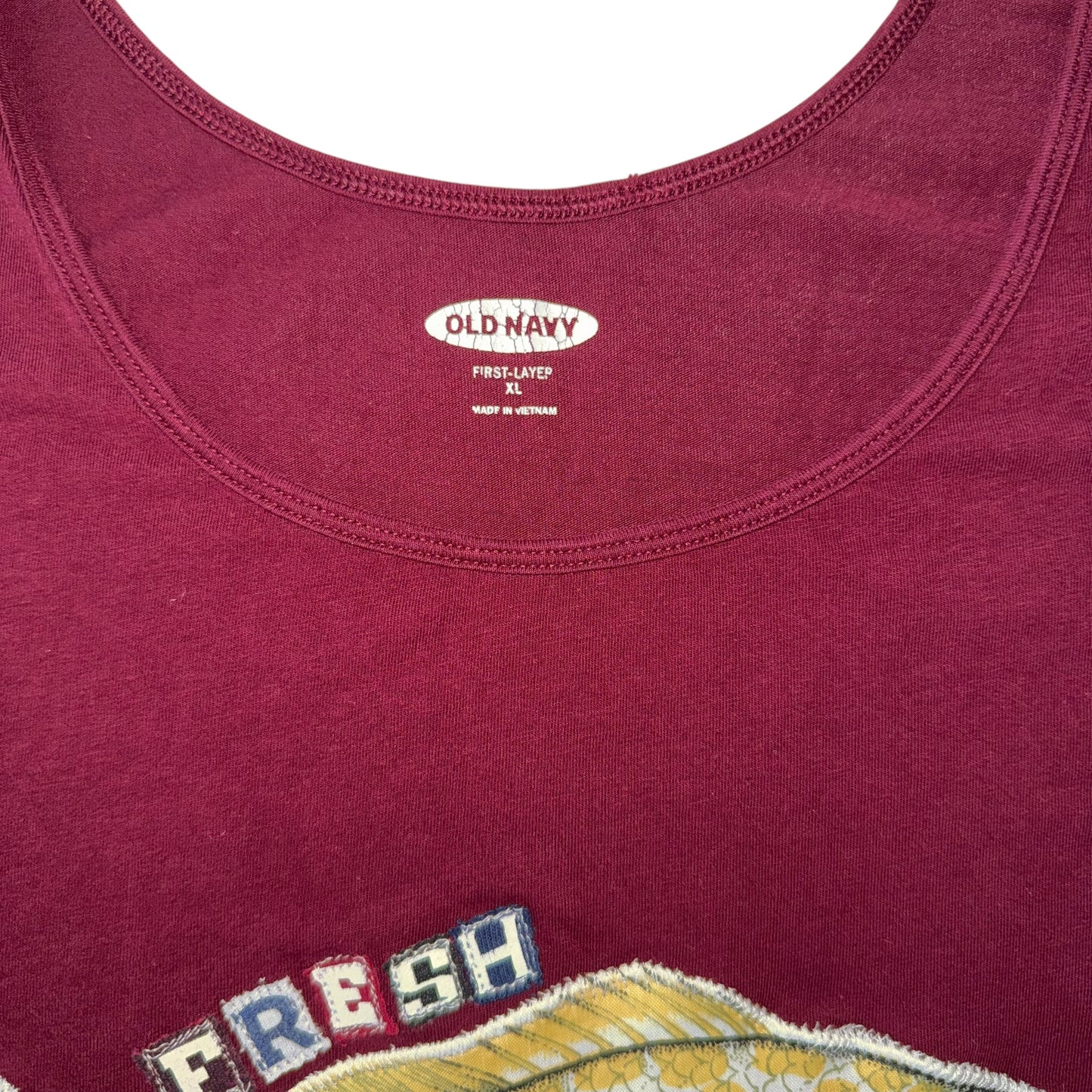 Earthbound - Fresh Catch Burgundy Tank (XL)