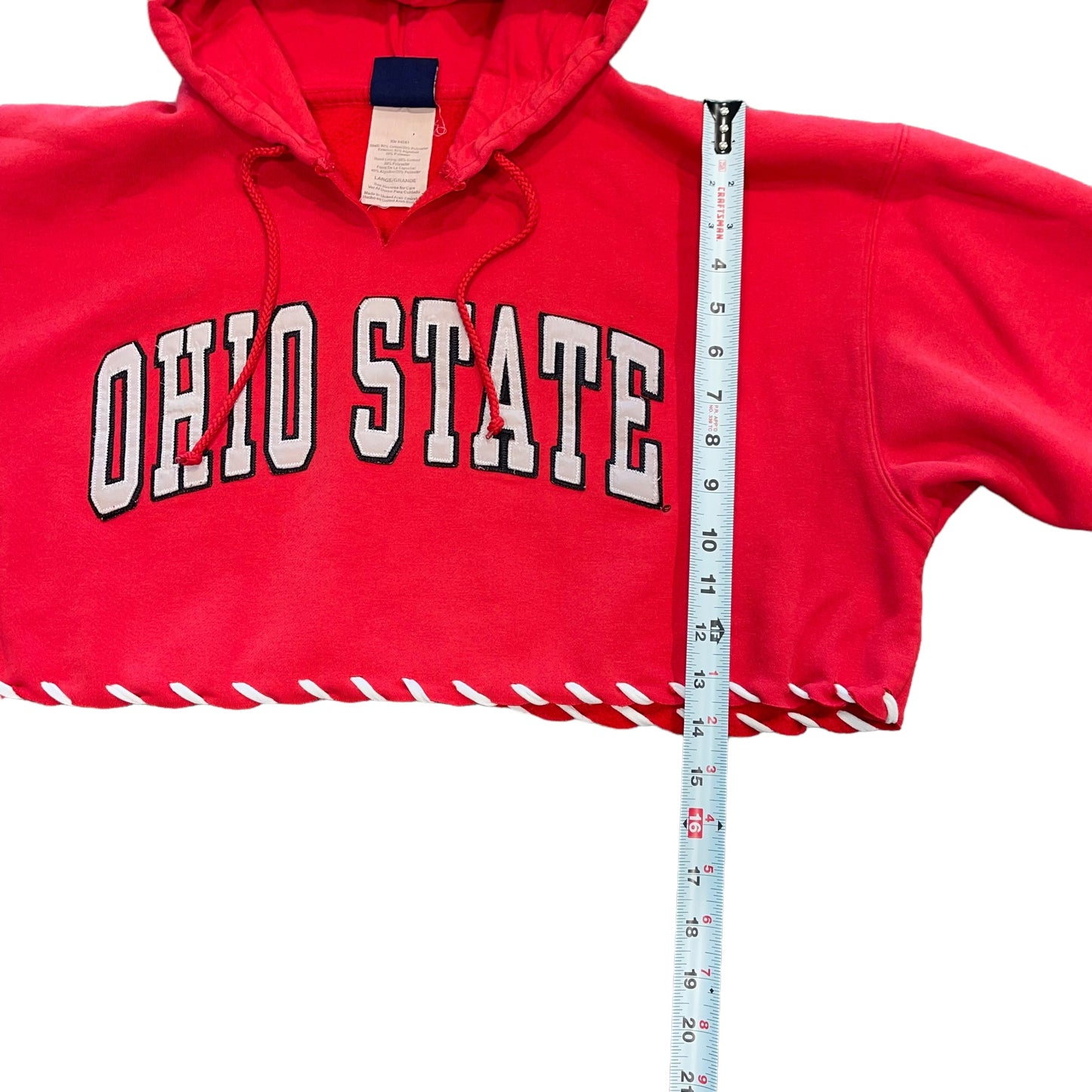 Ohio State Laced Cropped Hoodie (L)