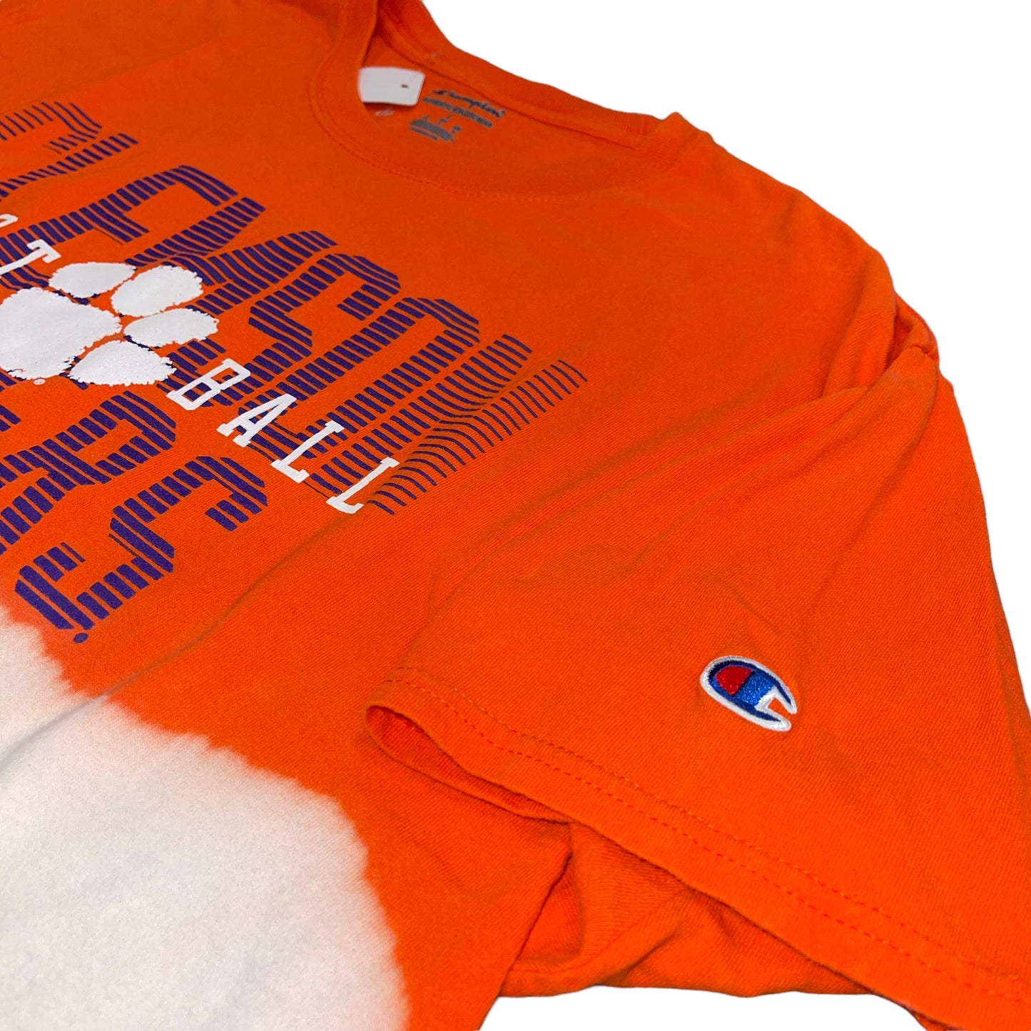 Clemson Split Bleach Tee (L)