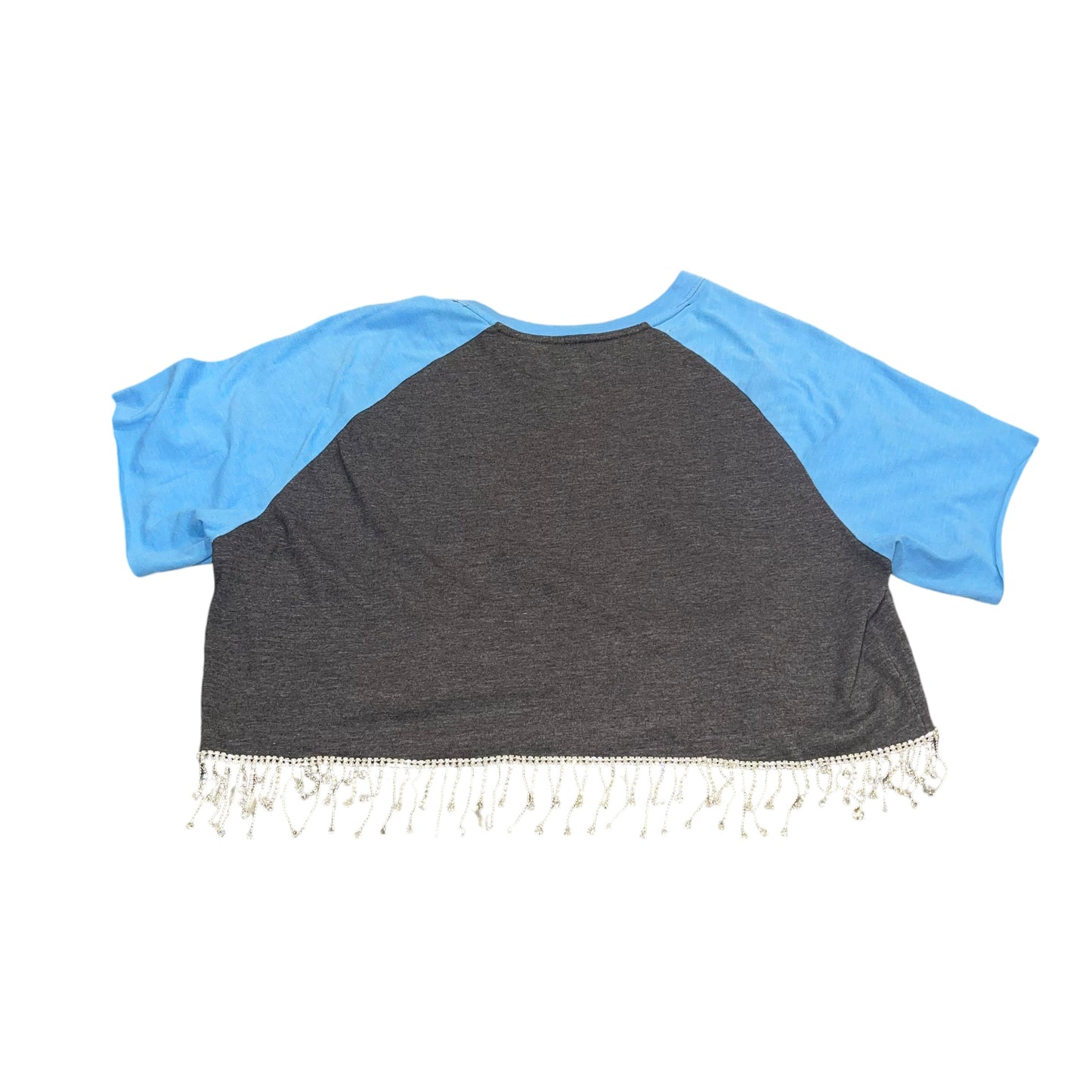 UNC North Carolina Rhinestone Crop (L)