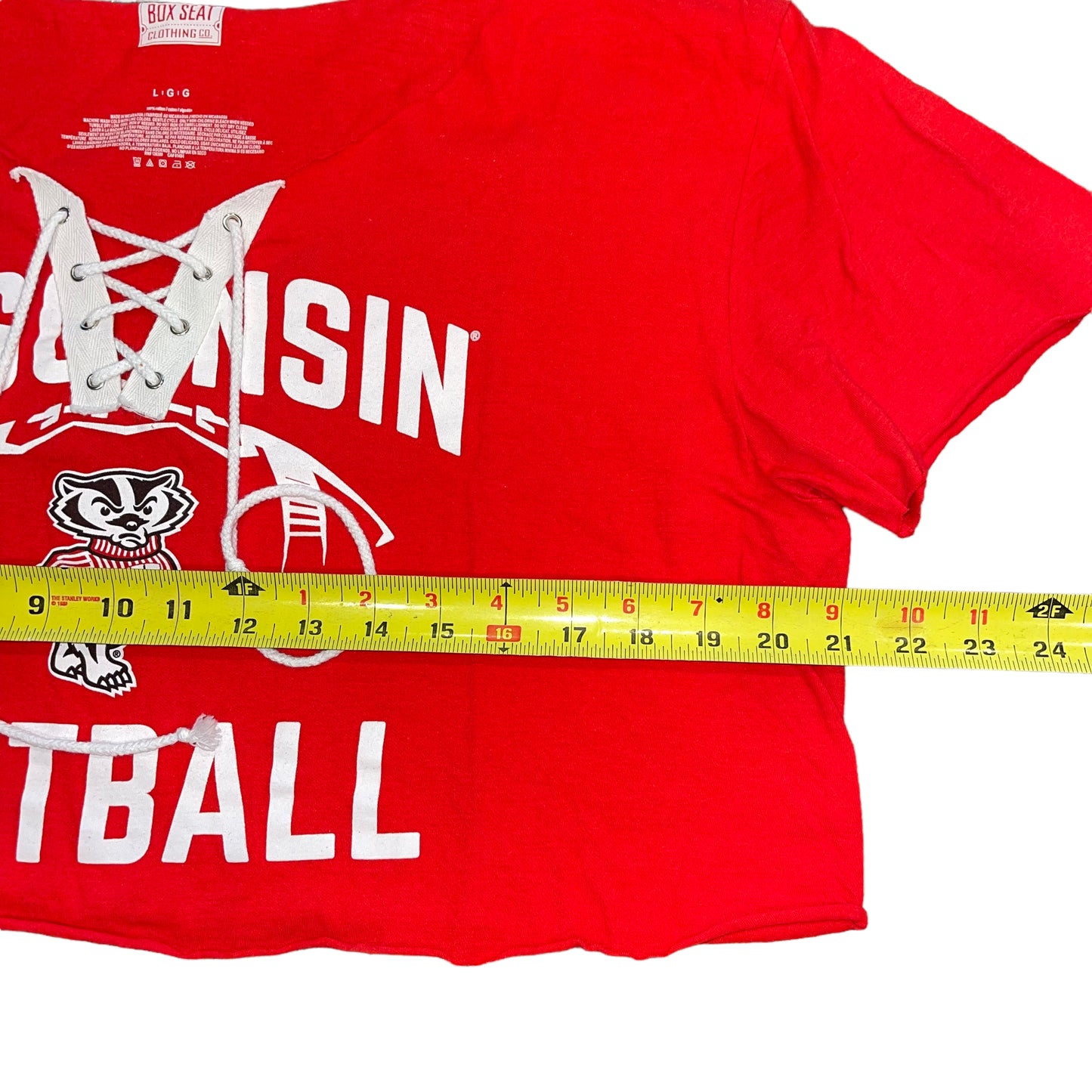 Wisconsin Football Crop Top (L)