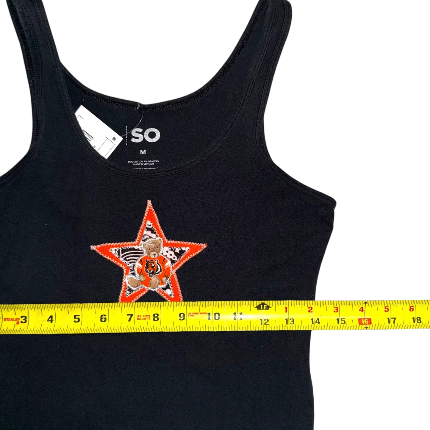 Cincinnati Bengals Upcycled Bear Tank (M)