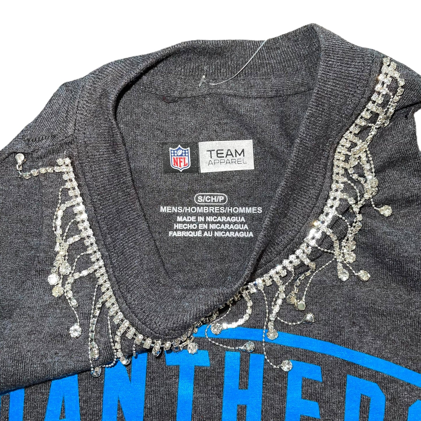 Carolina Panthers Rhinestone Tank (S)