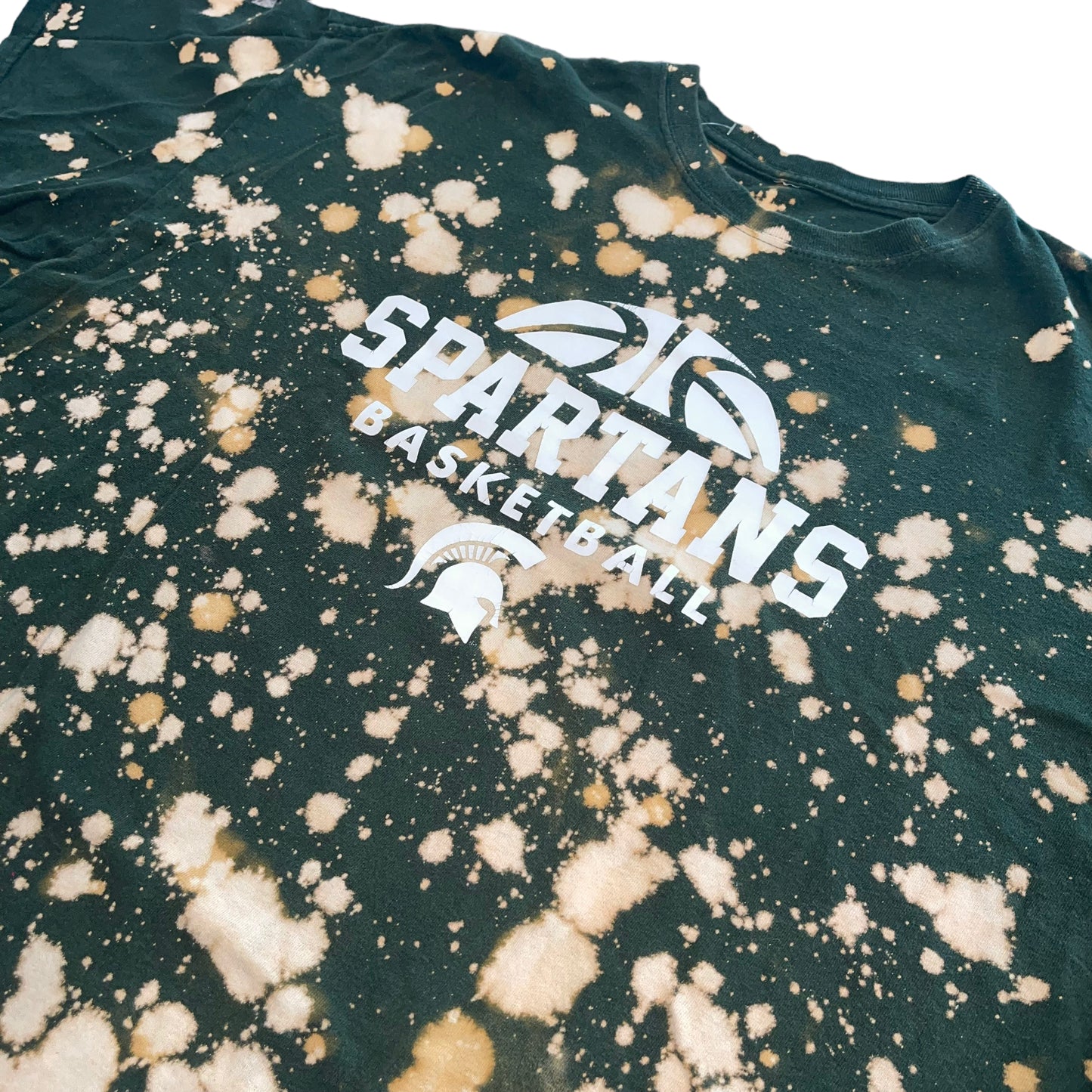 Michigan State Basketball Bleach Tee (XL)