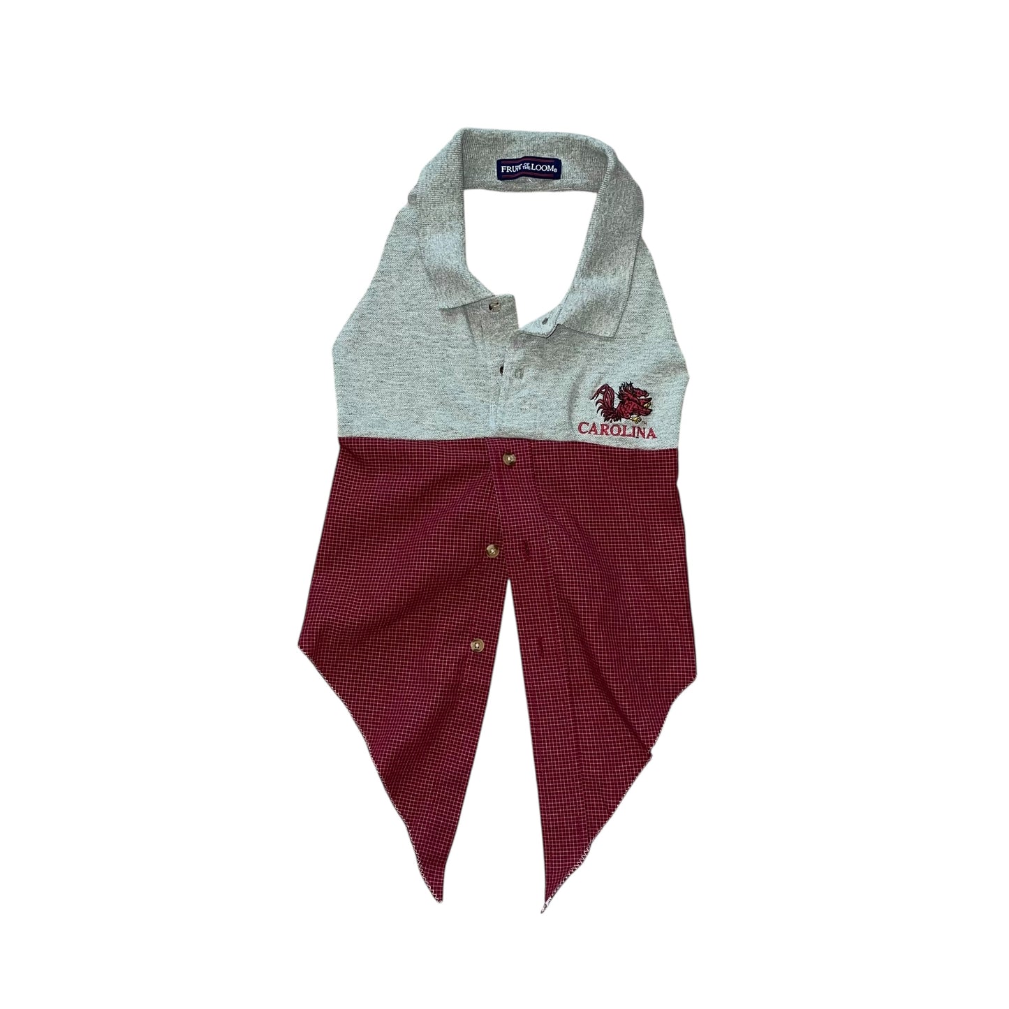 USC South Carolina Reworked Button Down Halter (S)
